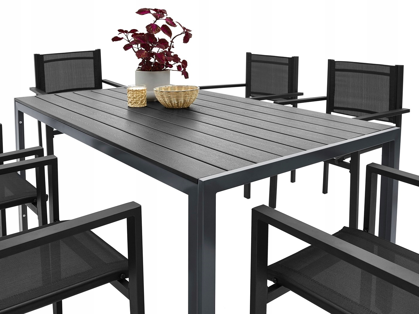 MEBLE OGRODOWE ZESTAW STÓŁ 6+1 NA TARAS BALKON Producent MAT-COMPANY