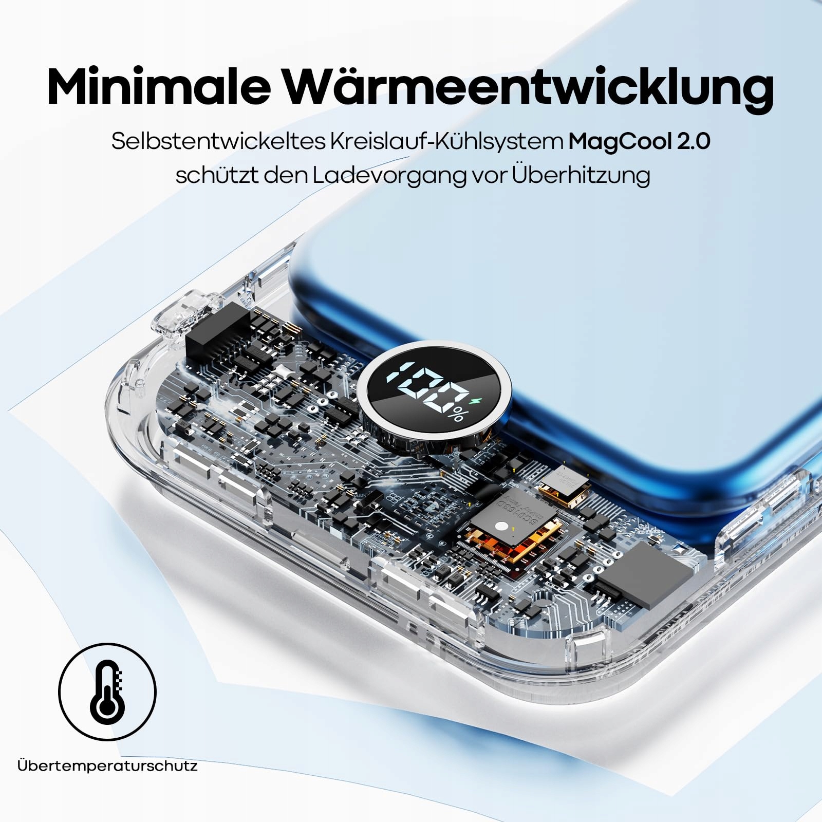 iWALK MagSafe Powerbank 10000mAh 15W 30W Fast Charge USB-C LED — miniatura 4