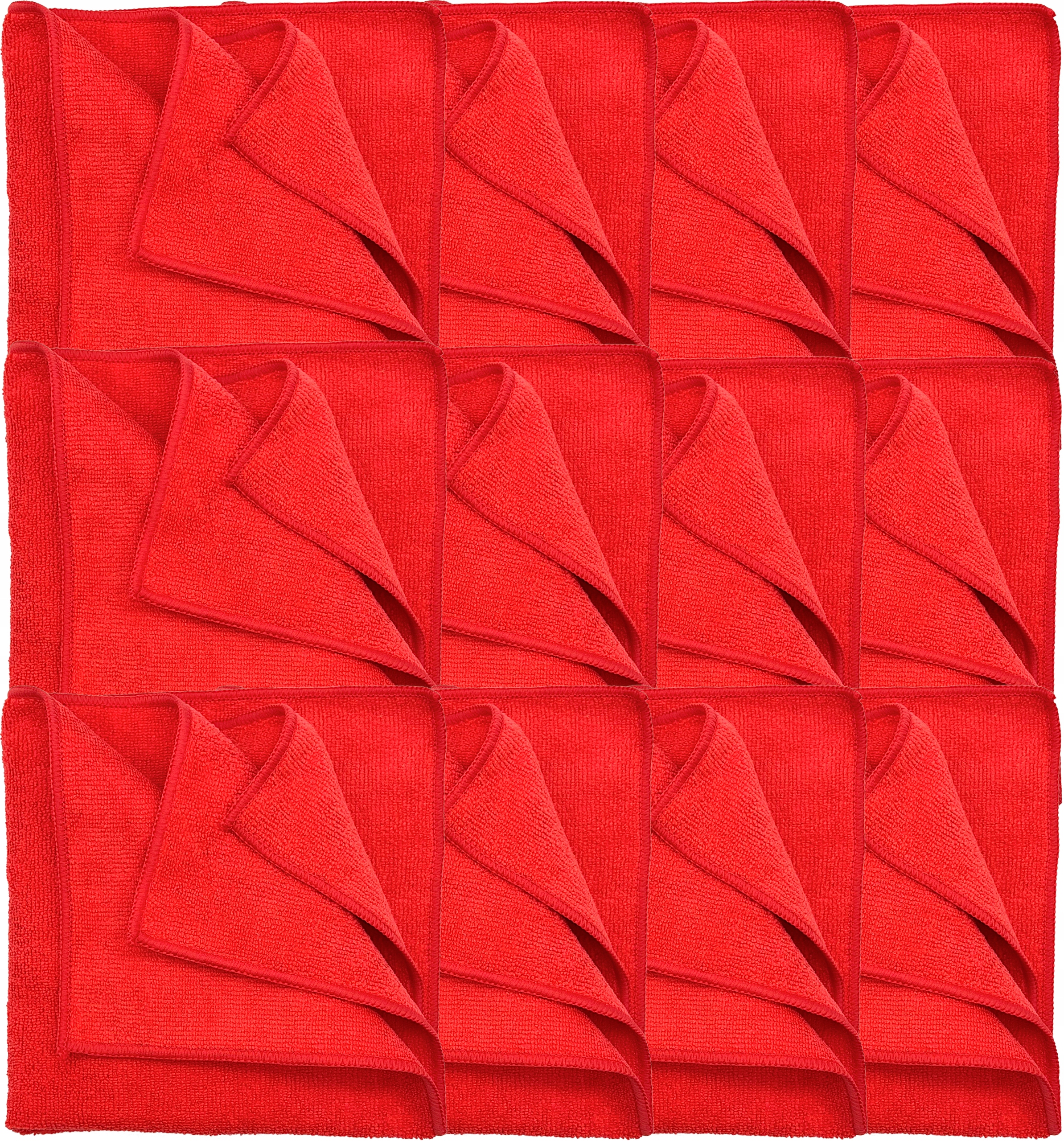 

12x Monster Shine Apt Red Mikrofibra 40x40 280 gsm