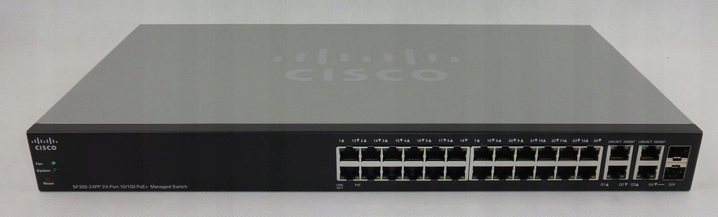 Nowy SF300-24PP 24-port 10/100 PoE+ Managed Switch