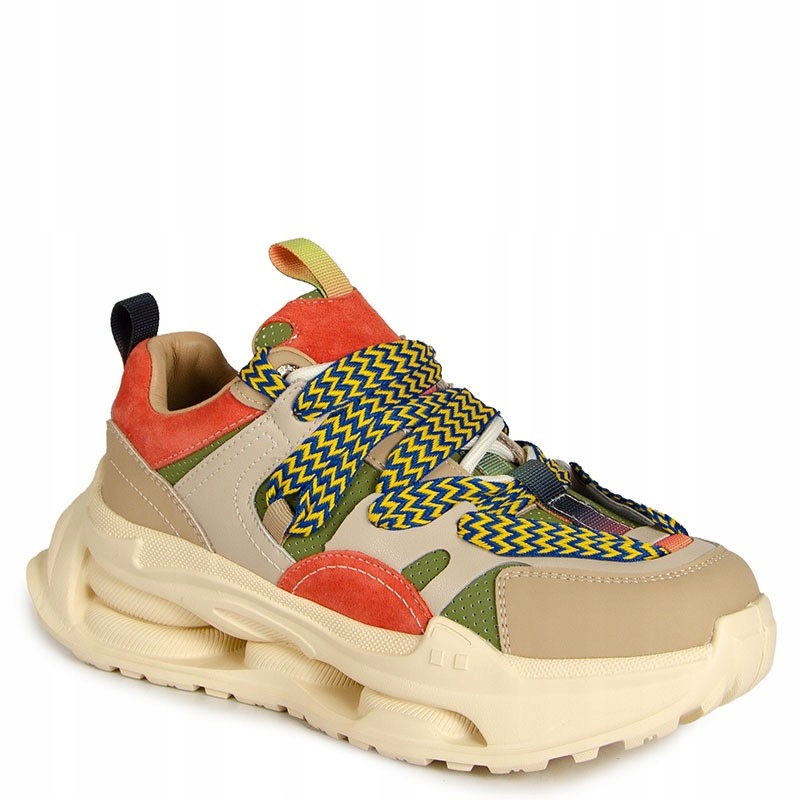 S.barski CR61-3133 Béžové Kožené Tenisky 36