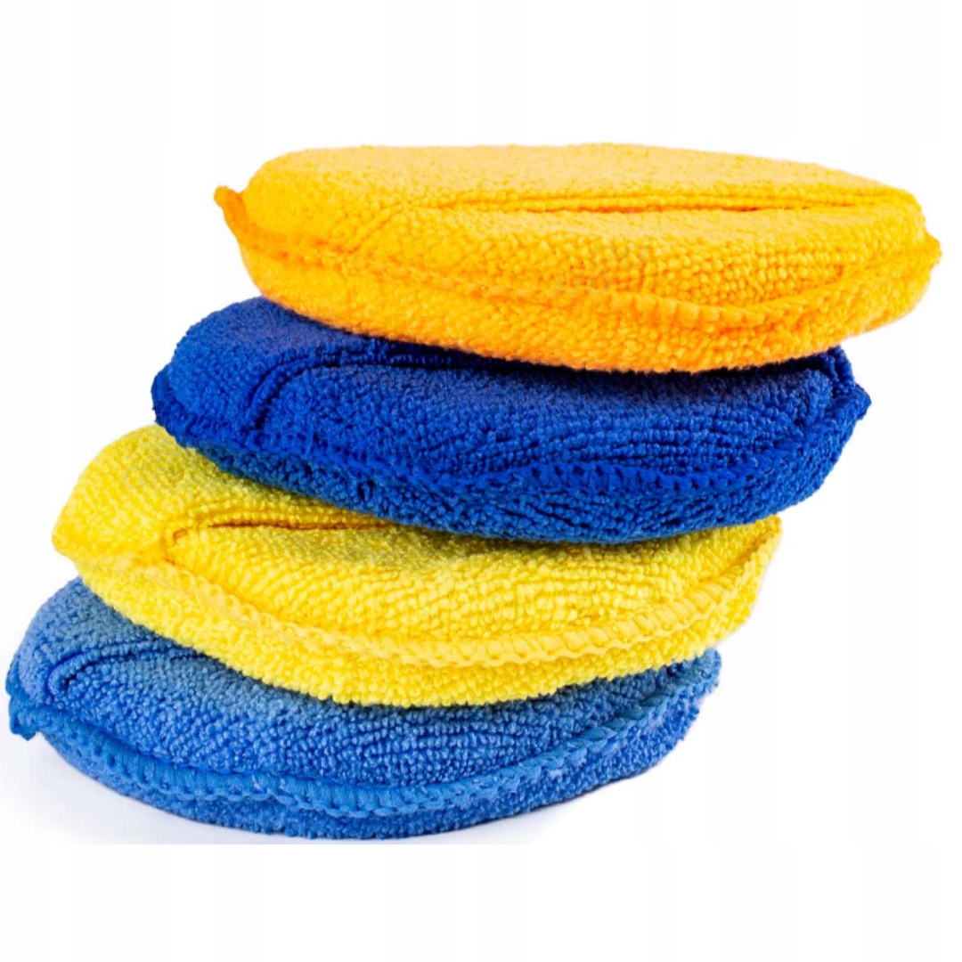 Gąbki Do Polerowania Woskowania Auta Lakieru Zestaw 4 Sztuk Aplikatory