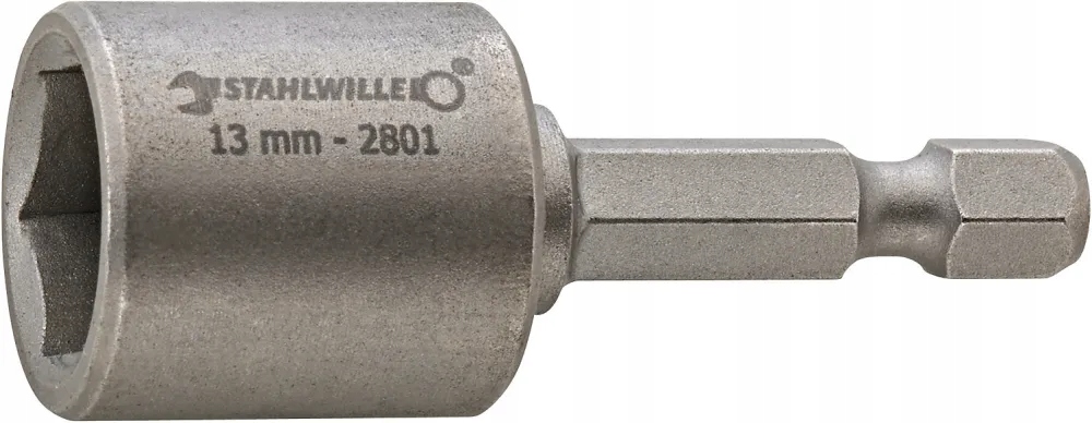 Nástavec 1/4" Impact 13 mm, vnější šestihran s magnetem (2801 13), Stahlwille