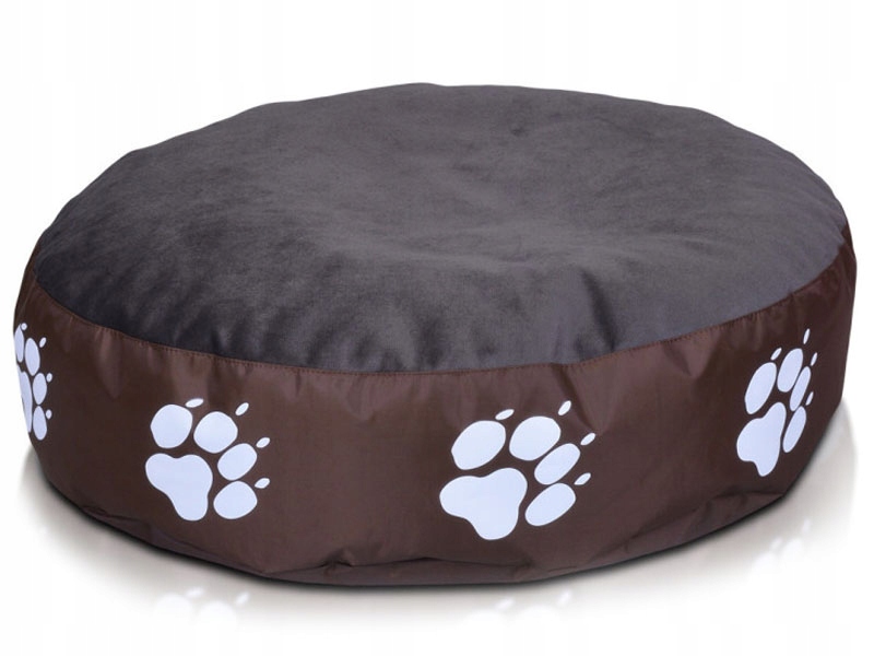 Levně 70 cm Okrouhlá Poduška Pro Psa Hnědé Pelíšek