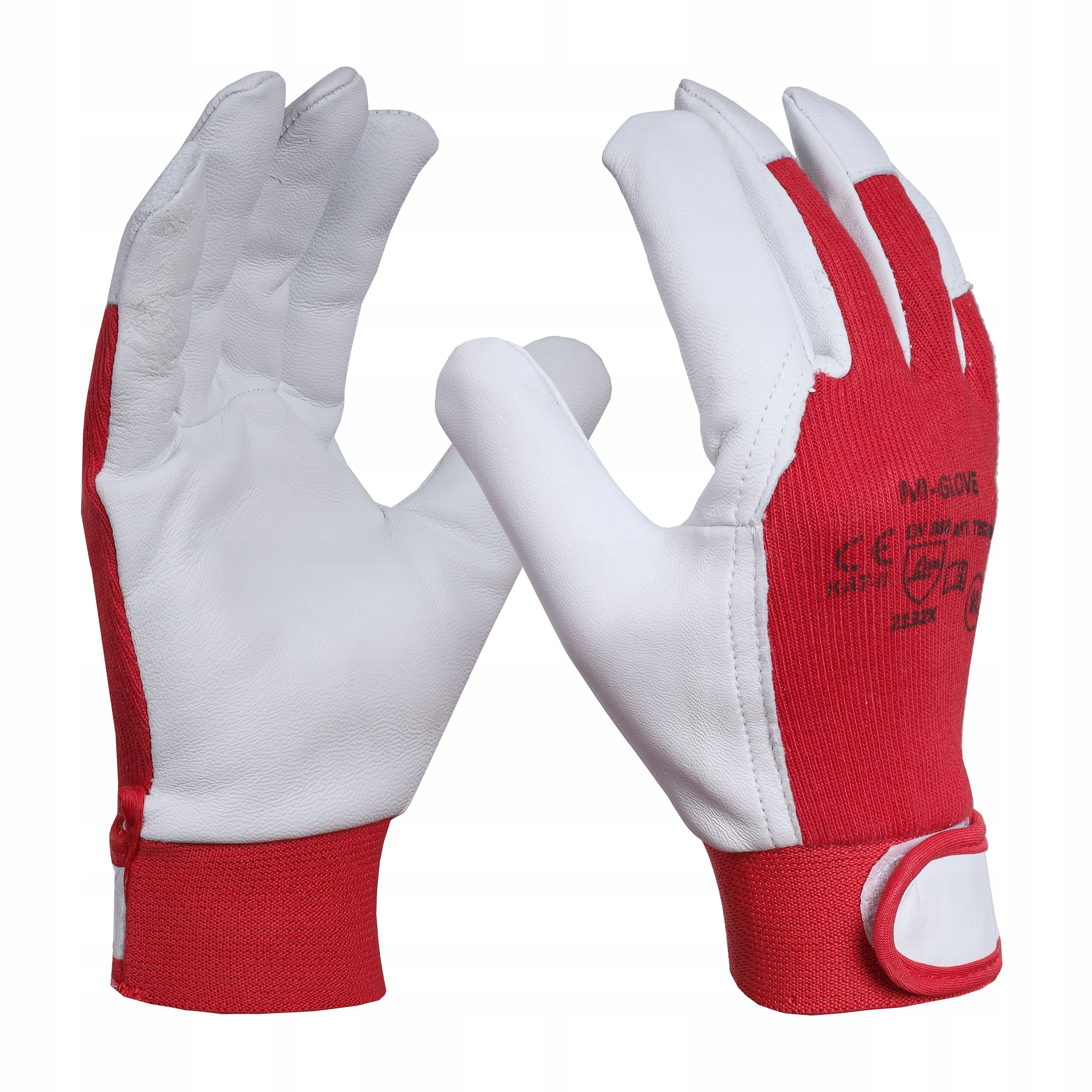 RĘKAWICE RĘKAWICZKI ROBOCZE SKÓRA kozia RZEP ROZ10 Marka Technik