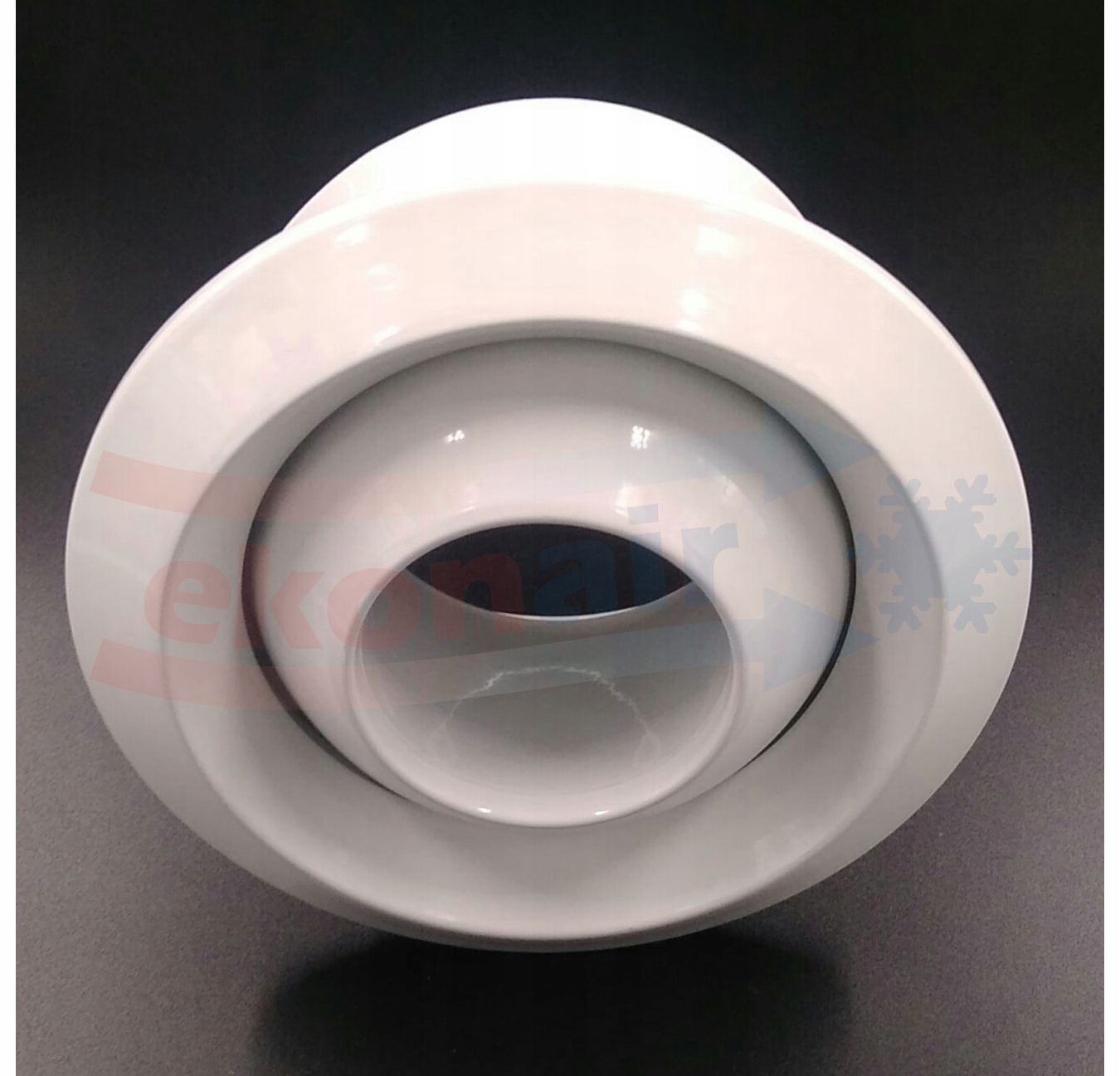 Сопло дальнего действия, анемостат EJD-EA 500 мм доминирующий цвет белый