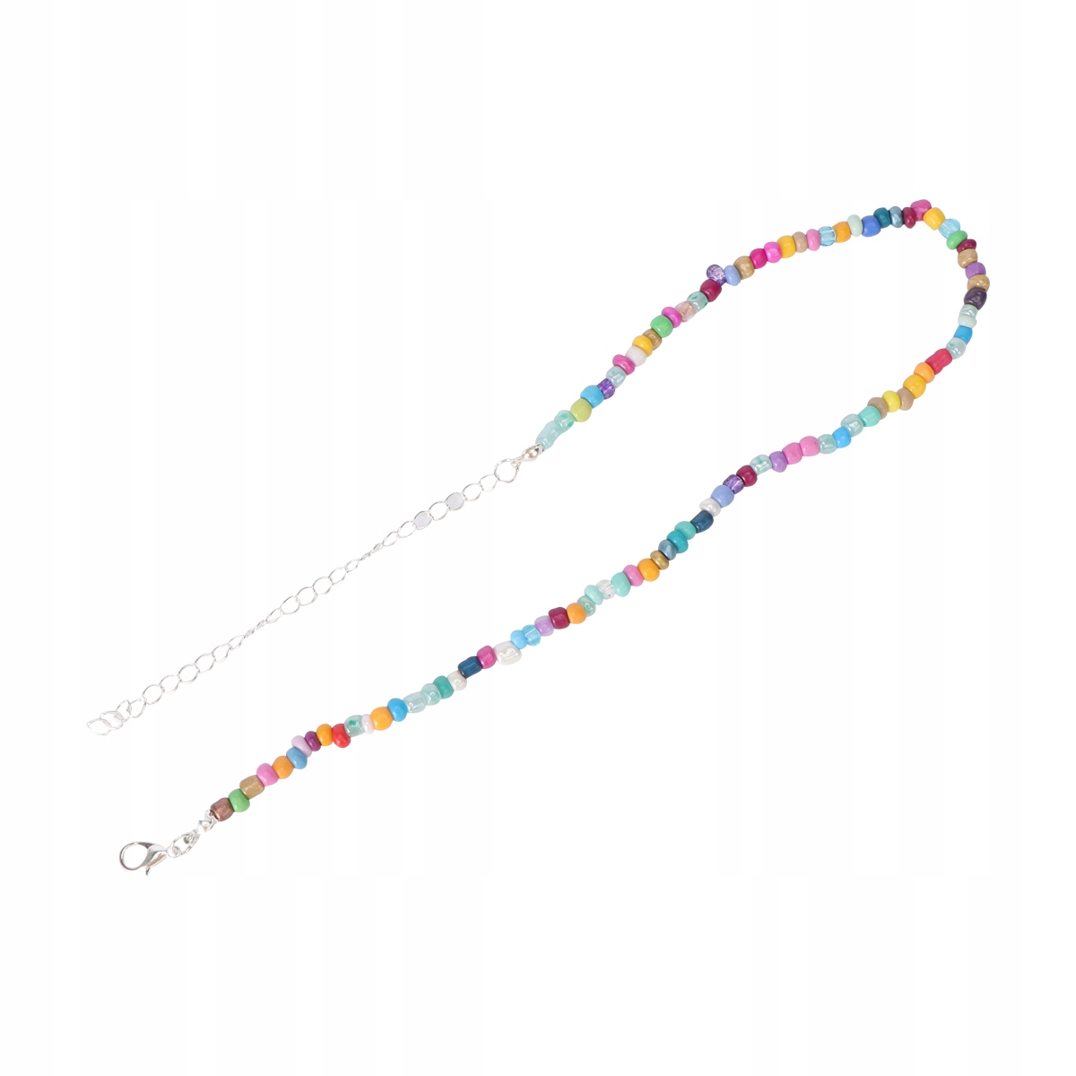 STYLOWE NASZYJNIKI Z KORALIKAMI KOLOROWE KRÓTKIE