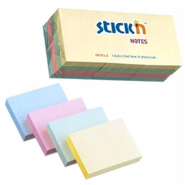 

Notes Samoprzylepny 38x51mm 12x100 Kartek Pastel