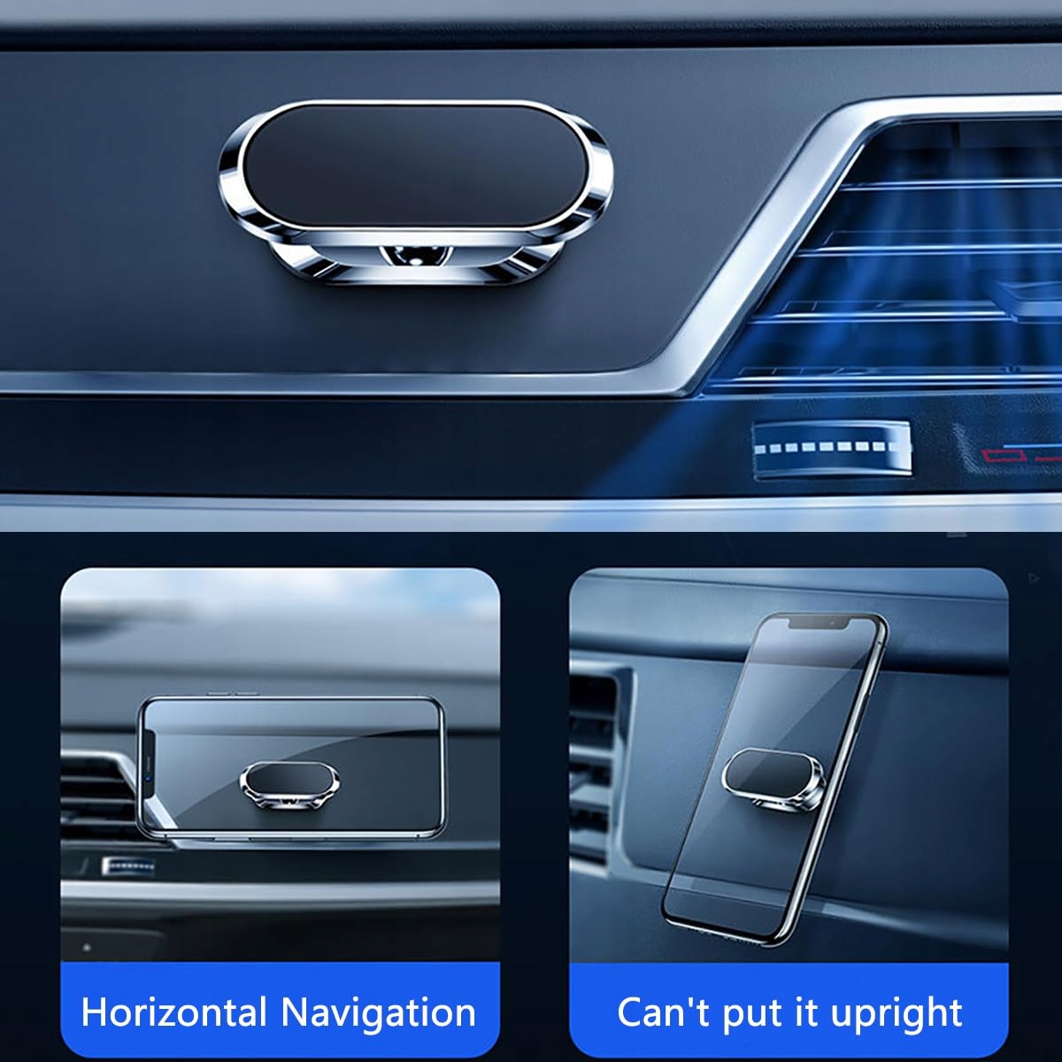 MAGNETIC 360 STOPNIOWY UCHWYT SAMOCHODOWY UNIWERSALNY NA TELEFON SMARTFON — miniatura 8