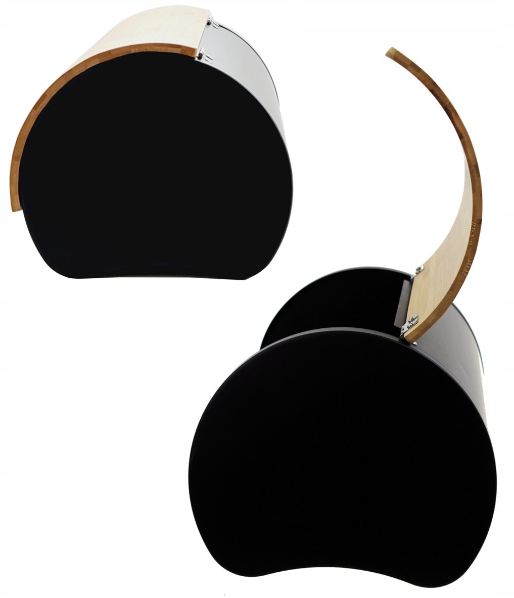 Chlebak jednoczęściowy czarny, metal Kolor czarny beżowy