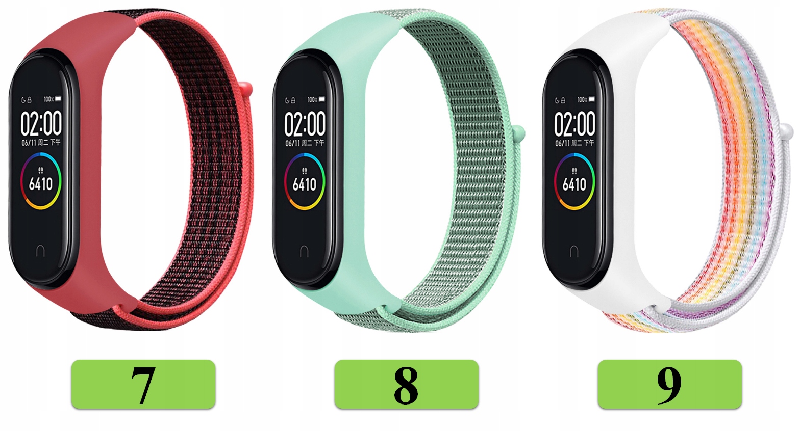 PASEK OPASKA BRANSOLETA do XIAOMI MI BAND 3/4/5/6/7 30 KOLORÓW Producent Inna