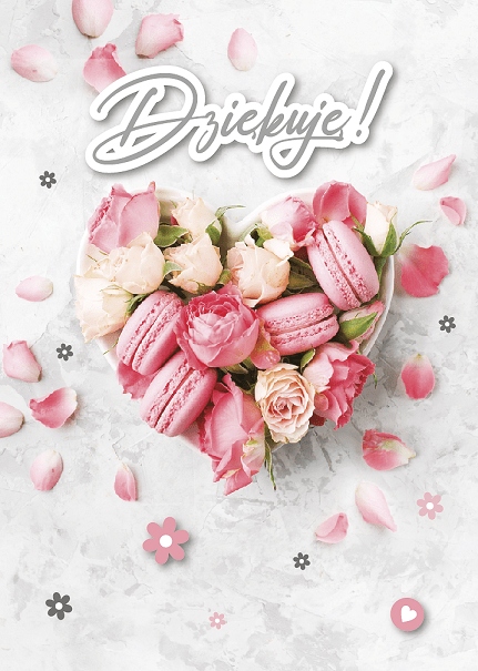 

Podziękowania Kartka Dziękuje bez życzeń lux GM784