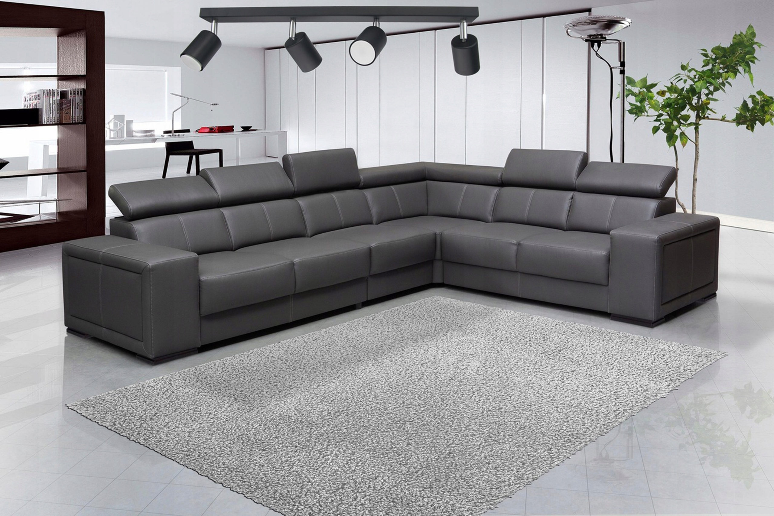 LAMPA SUFITOWA HALOGENOWA CZARNA SPOT SUFITOWA LISTWA RUCHOMA LED GU10 Długość/wysokość 14 cm