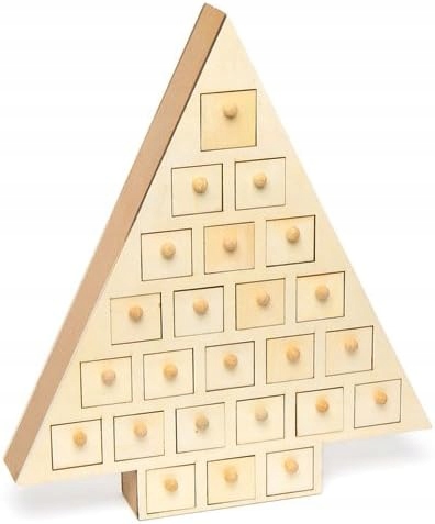 Adventní Stromek Ze Dřeva, Ideální Dekorace Pro Děti