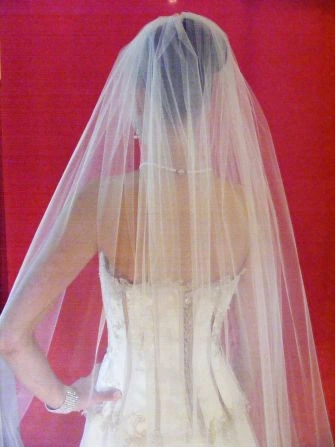 

Welon ślubny Długi Mgiełka 190CM biel, ecru, ivory