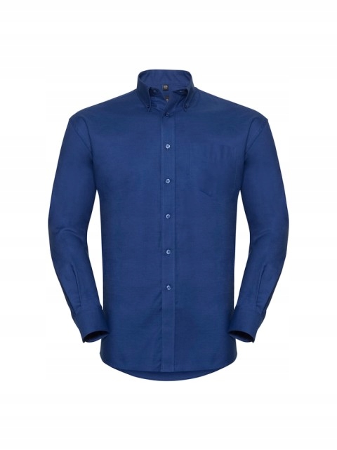 Pánská košile s dlouhým rukávem Oxford Russell Bright Royal 4XL
