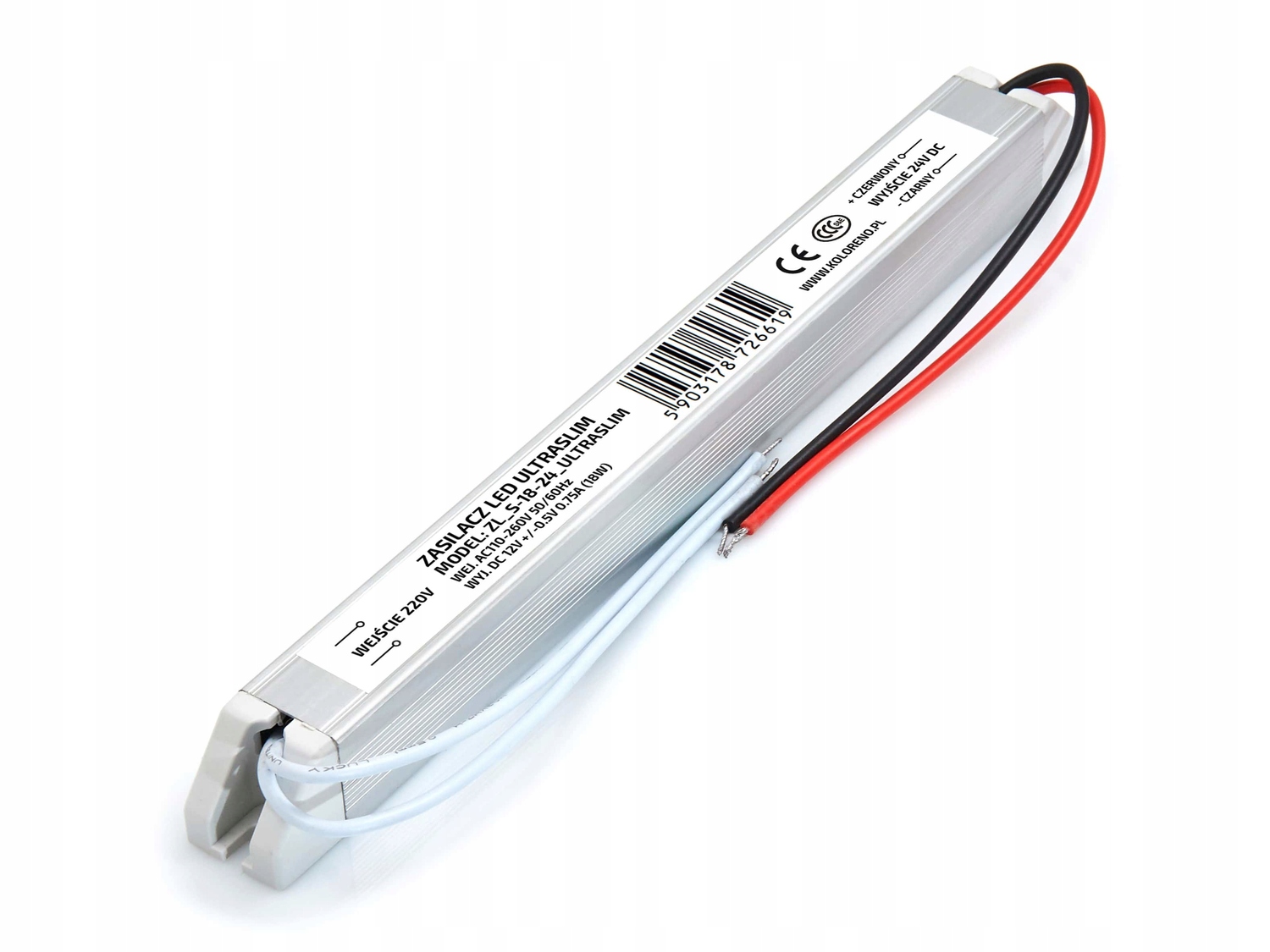 

Zasilacz 24V 18W 0.75A IP20 Ultra Slim