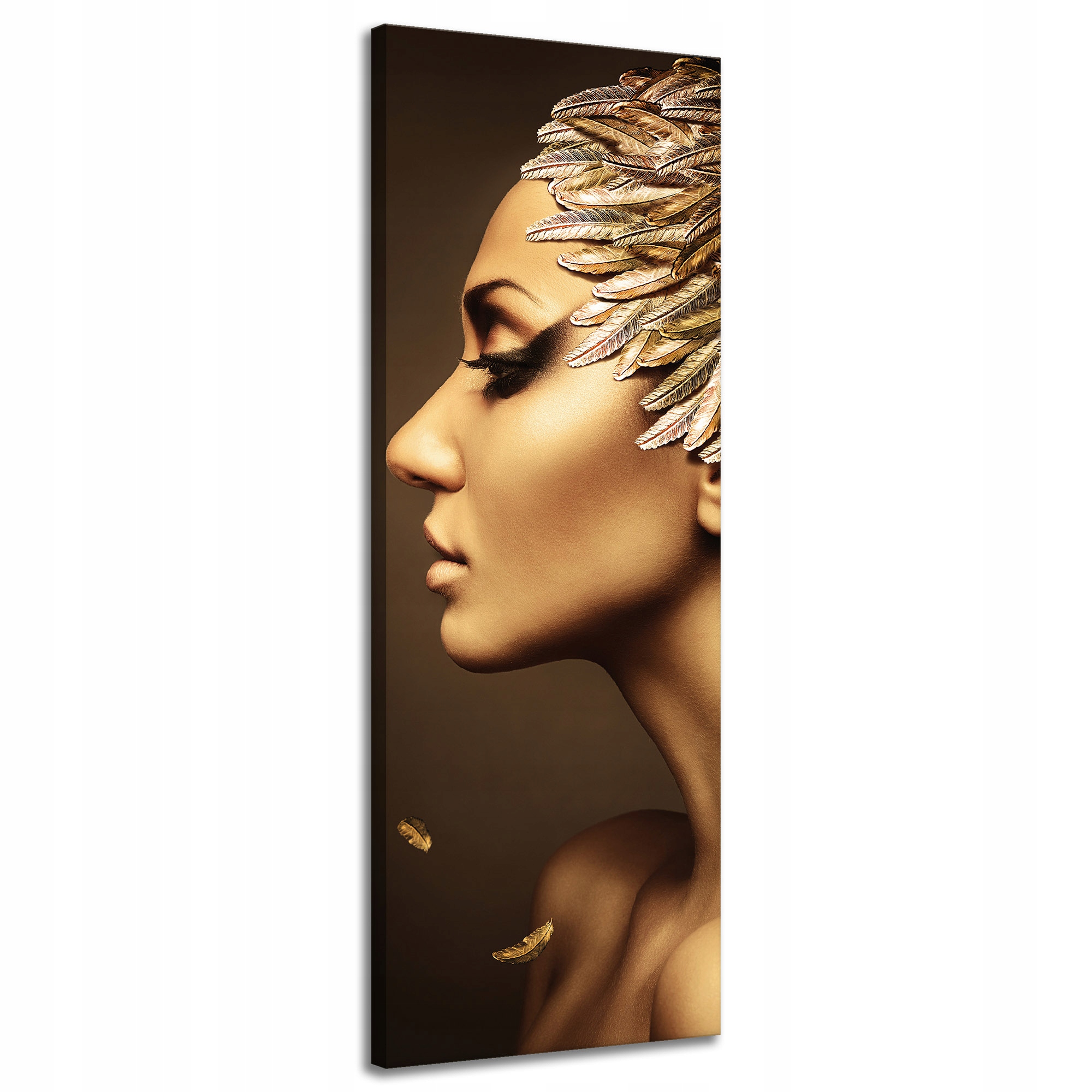 Obraz na plátně Profil Zlaté ženy Moderní styl 40x120 cm