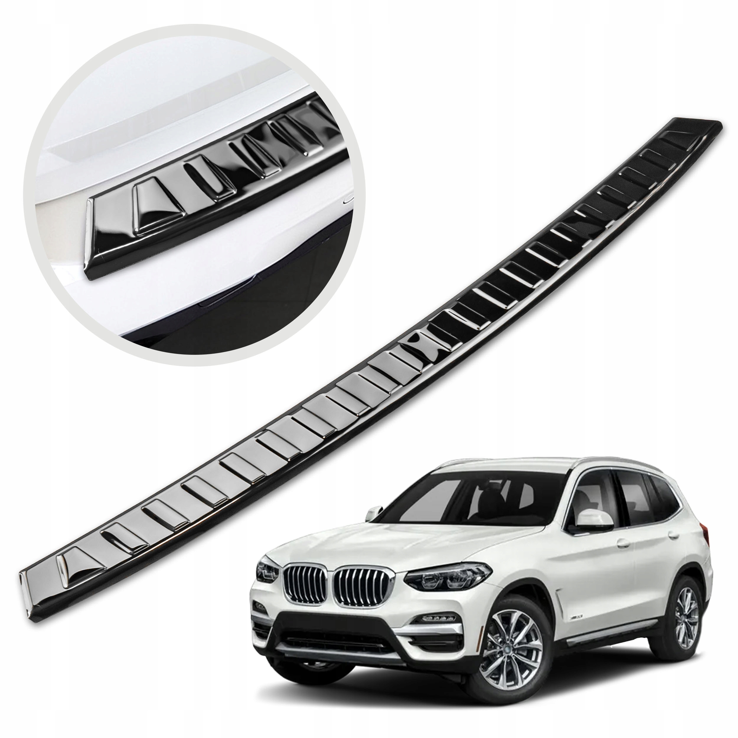 Ochranná lišta na zadný nárazník pre Bmw X3 G01 2017-2021 oceľ