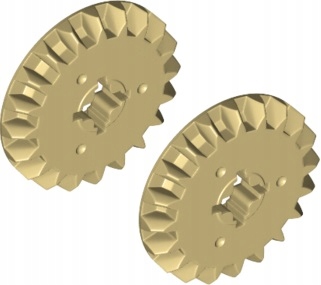 4You LEGO Technic - 32198 ZĘBATKA 20 TAN (2szt)