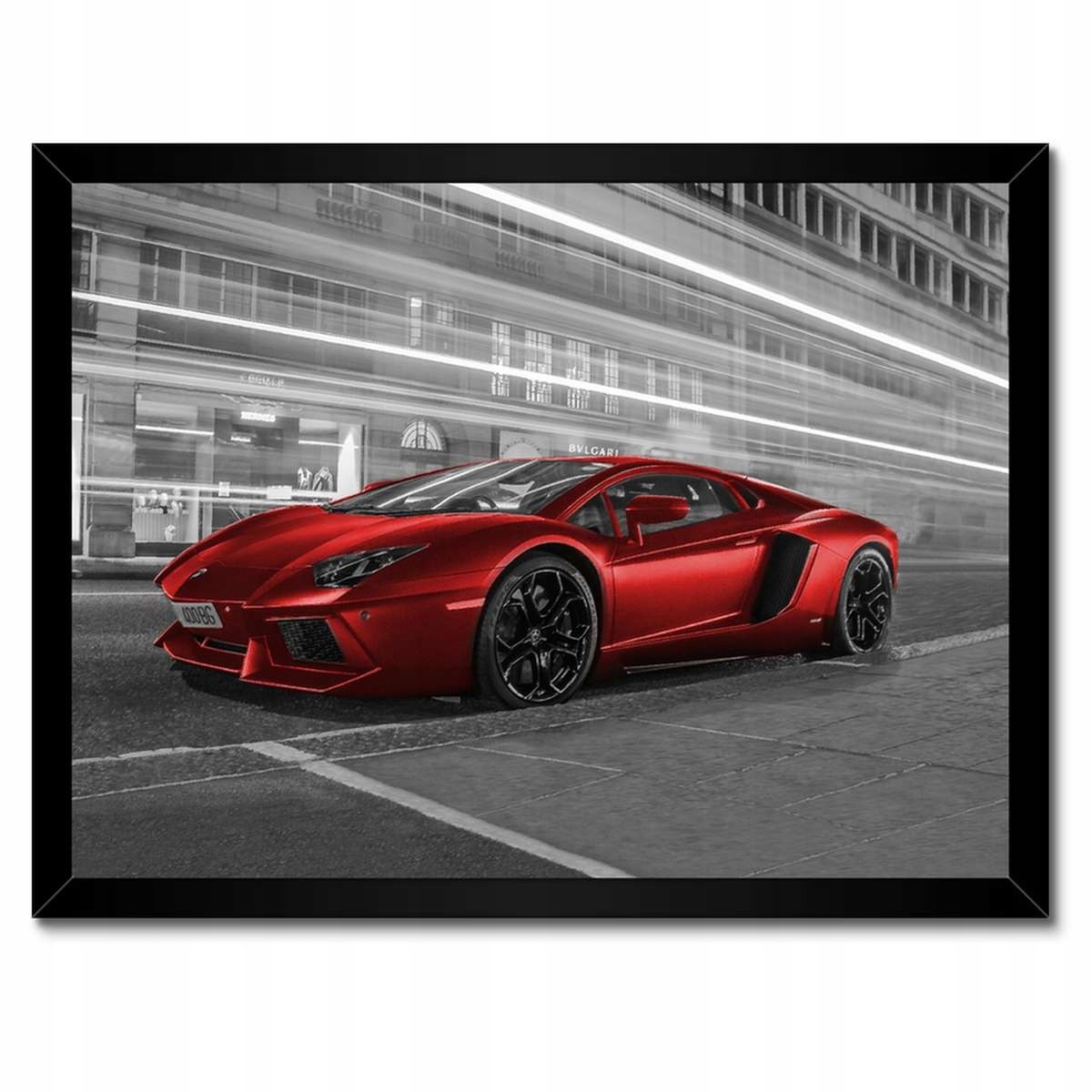 Plakáty v rámu 40x30 Červené Auto