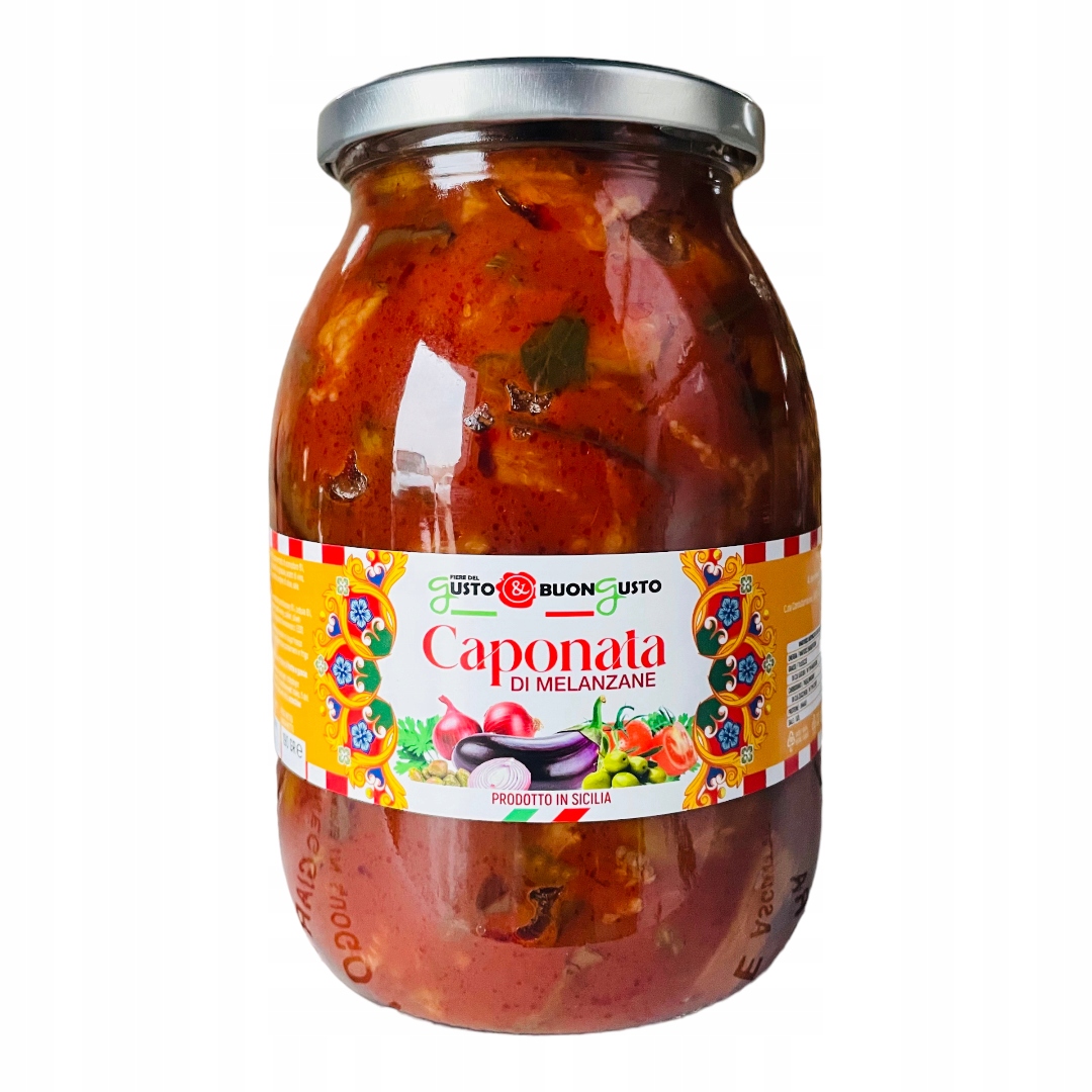 Levně Jídlo z lilku – caponata siciliana. Velkoobchodní nabídka pro restaurace o hmotnosti 1 kg
