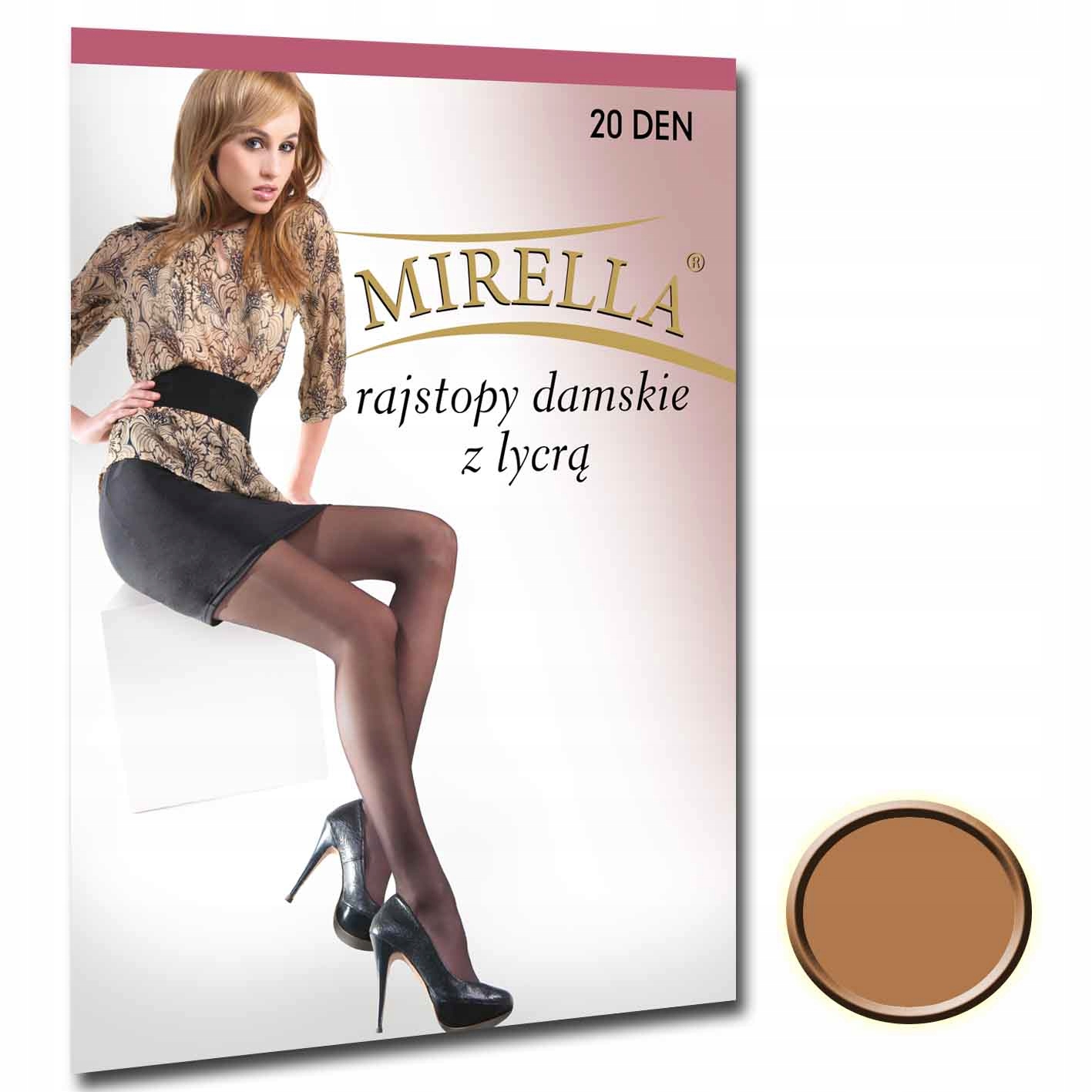 

Mirella Rajstopy damskie Lycra 20 den 5 Beige