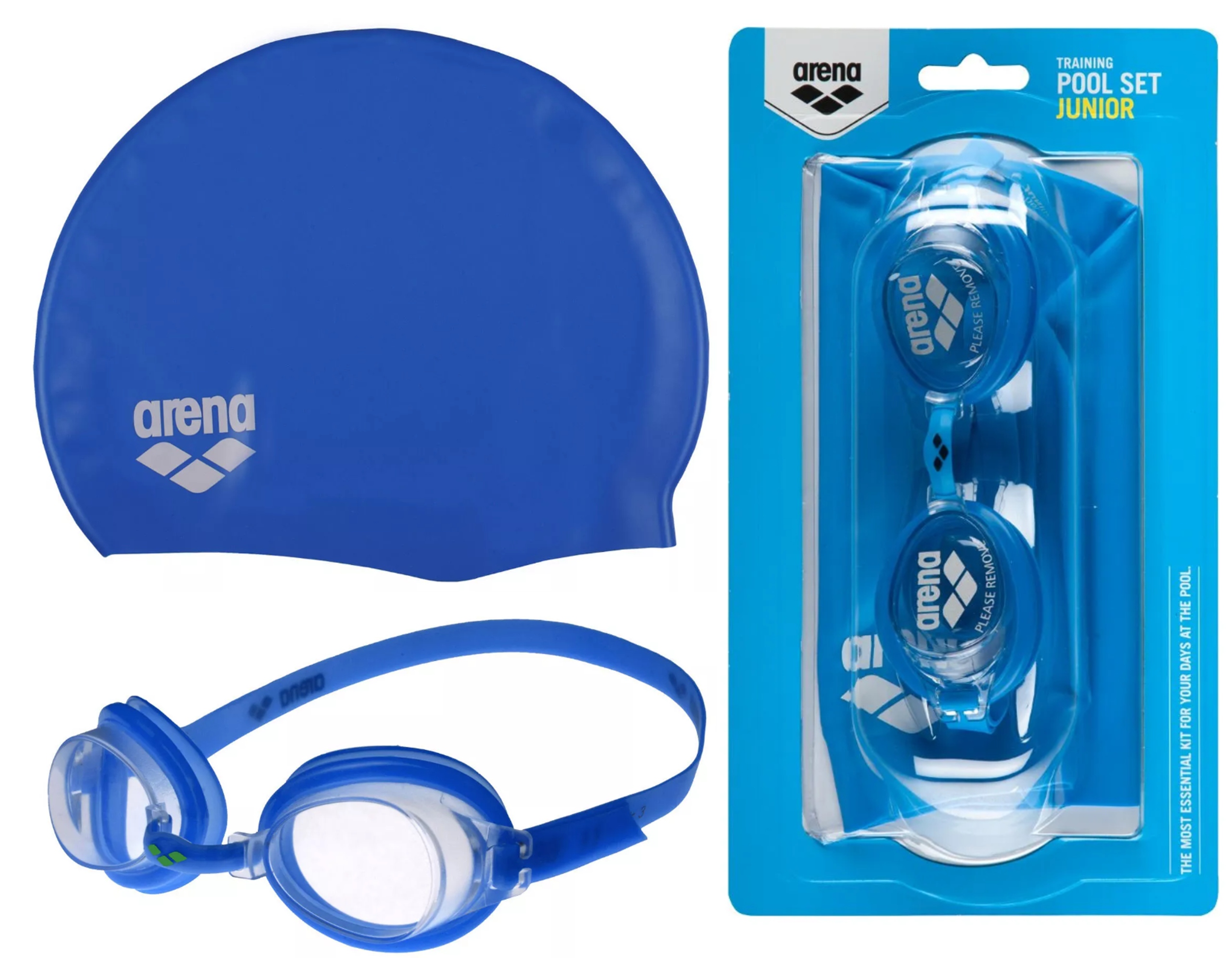 

Zestaw Okulary Do Pływania Czepek Pływacki Arena