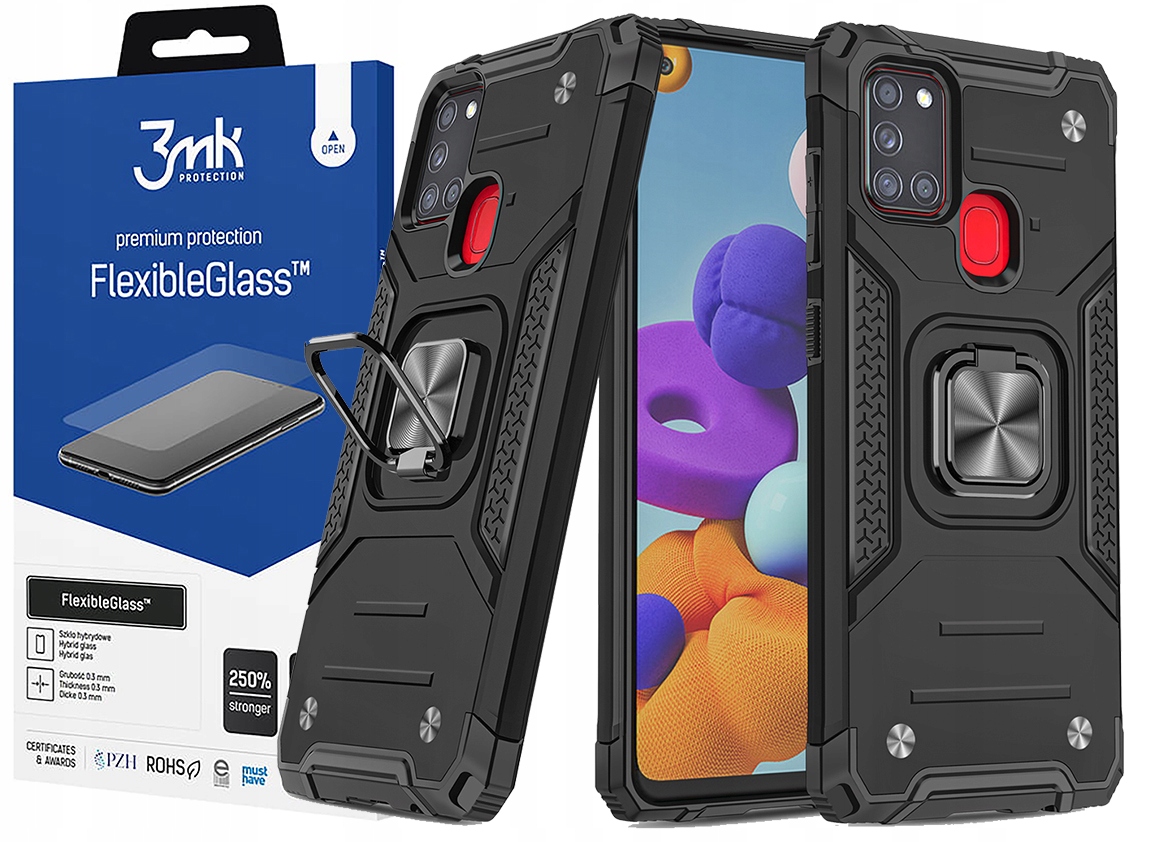 

Pancerne Etui do Samsung Galaxy A21S + Szkło 3MK
