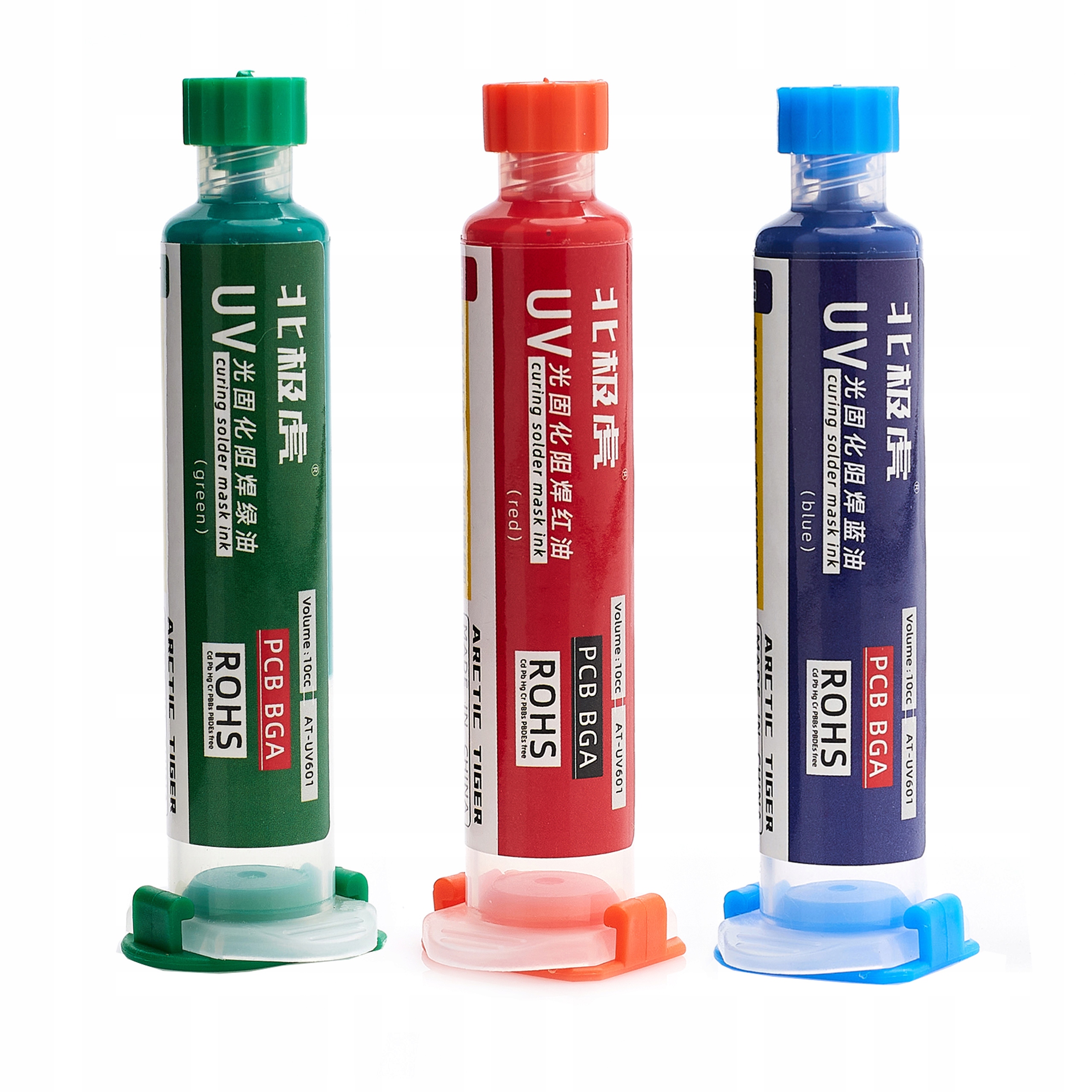 ZESTAW 3x SOLDERMASKA SOLDER MASK TECHREBAL ZIELONA CZARNA NIEBIESKA