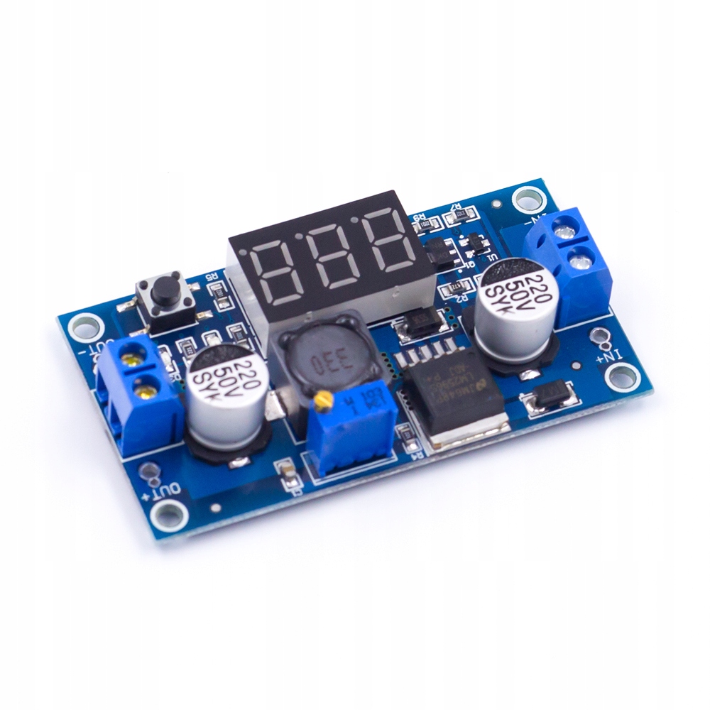

Regulator napięcia z wyświetlaczem LM2596 DC-DC