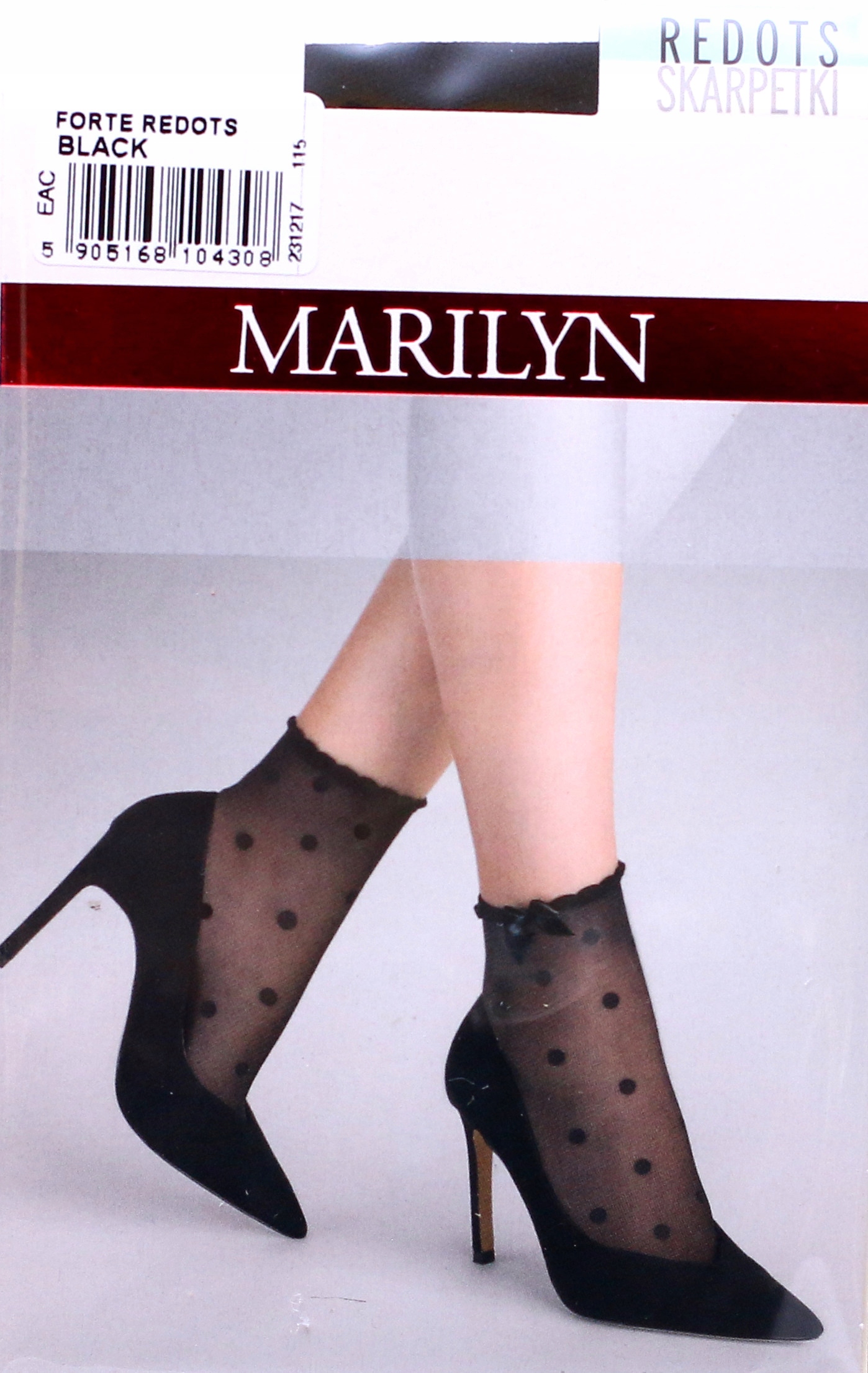 

Marilyn Skarpetki Redots kropki kokarda