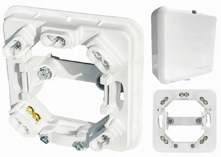 Gniazdo Elektryczne ścienne Abex biały Marka Abex