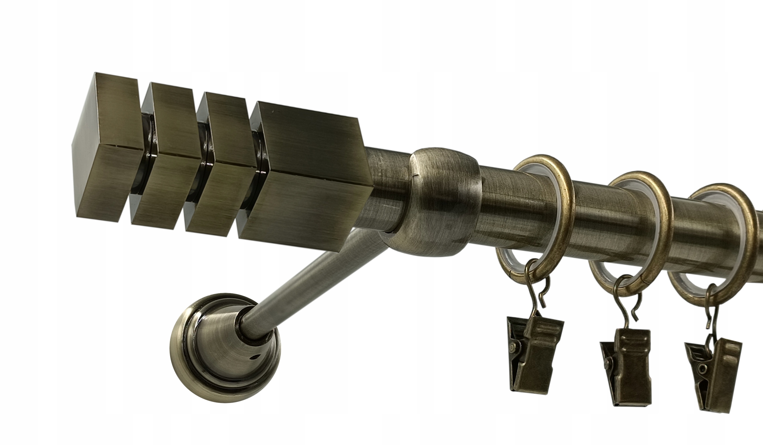 jednoduchá garnýž Nordic Zlato Antik fi19mm 400cm