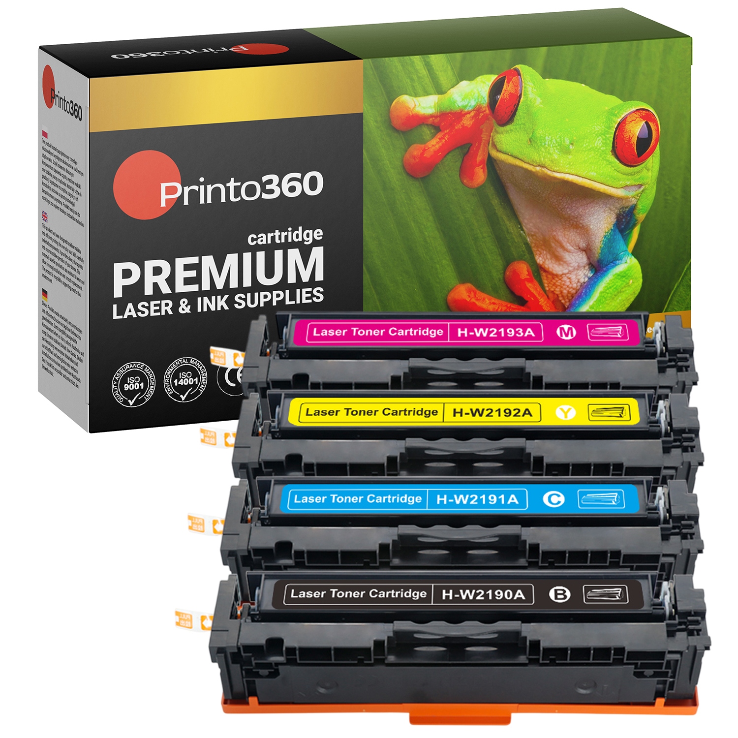 Sada X4 Tonerů W2190X W2191X W2192X W2193X Pro Hp Color Laserjet 3202 3302
