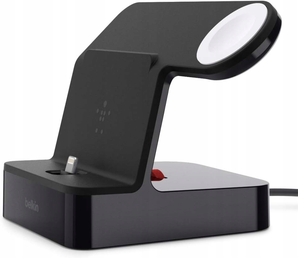 Stacja ładowania dla iPhone , Apple Watch czarna ładowarka do telefonu