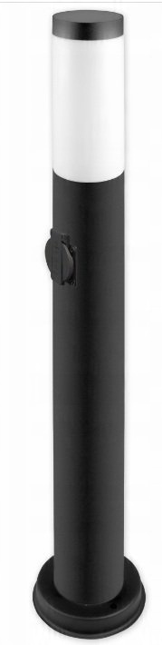 

Lampa ogrodowa stojąca okrągła słupek z gniazdkiem