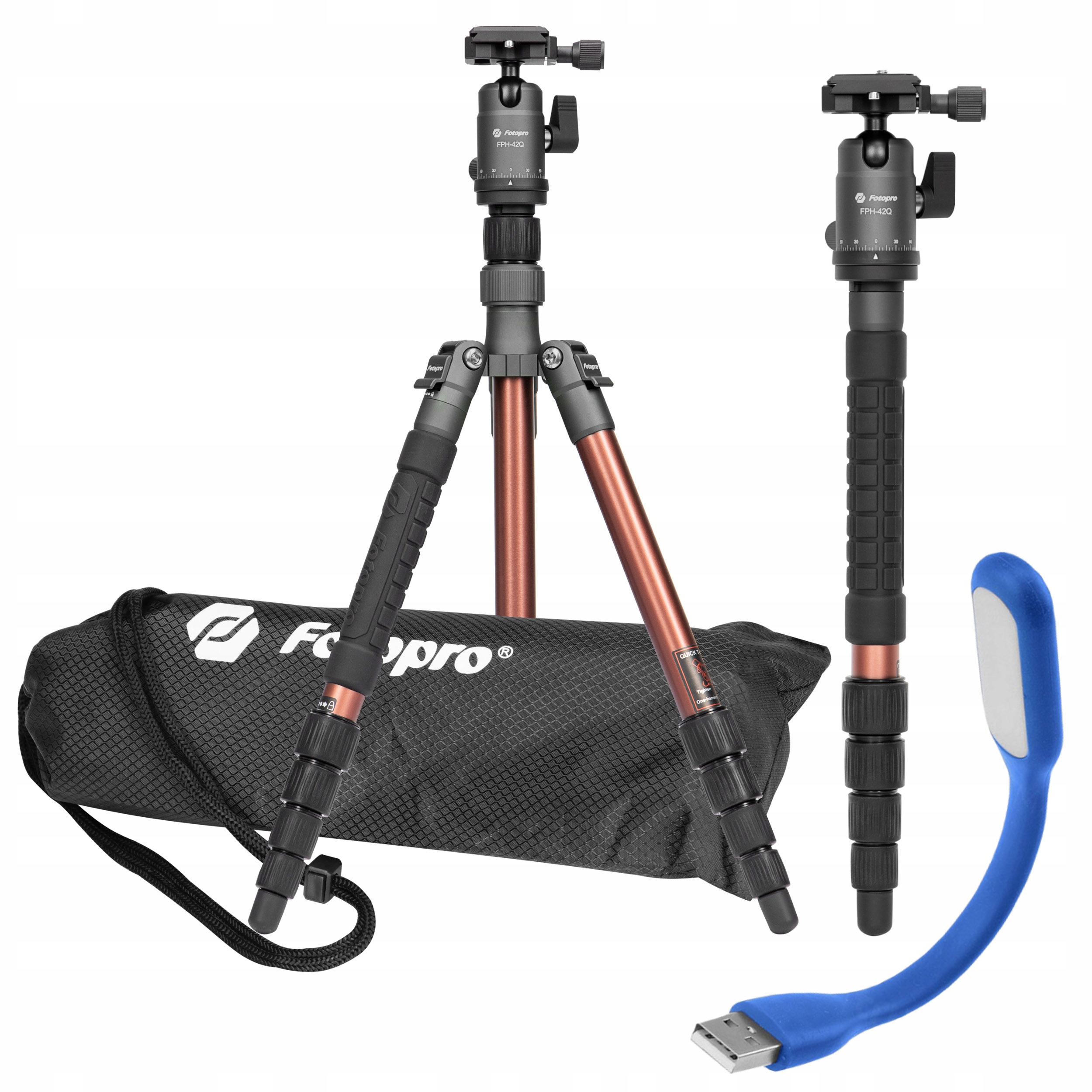 

Statyw Monopod Fotopro X-go Gecko Głowica 42Q