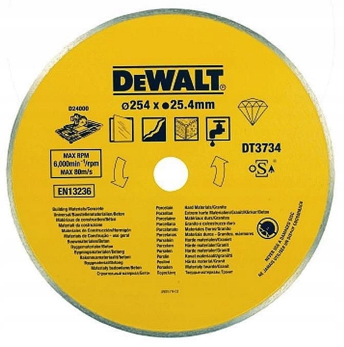

Tarcza diamentowa granit 250x25,4 DeWalt DT3734