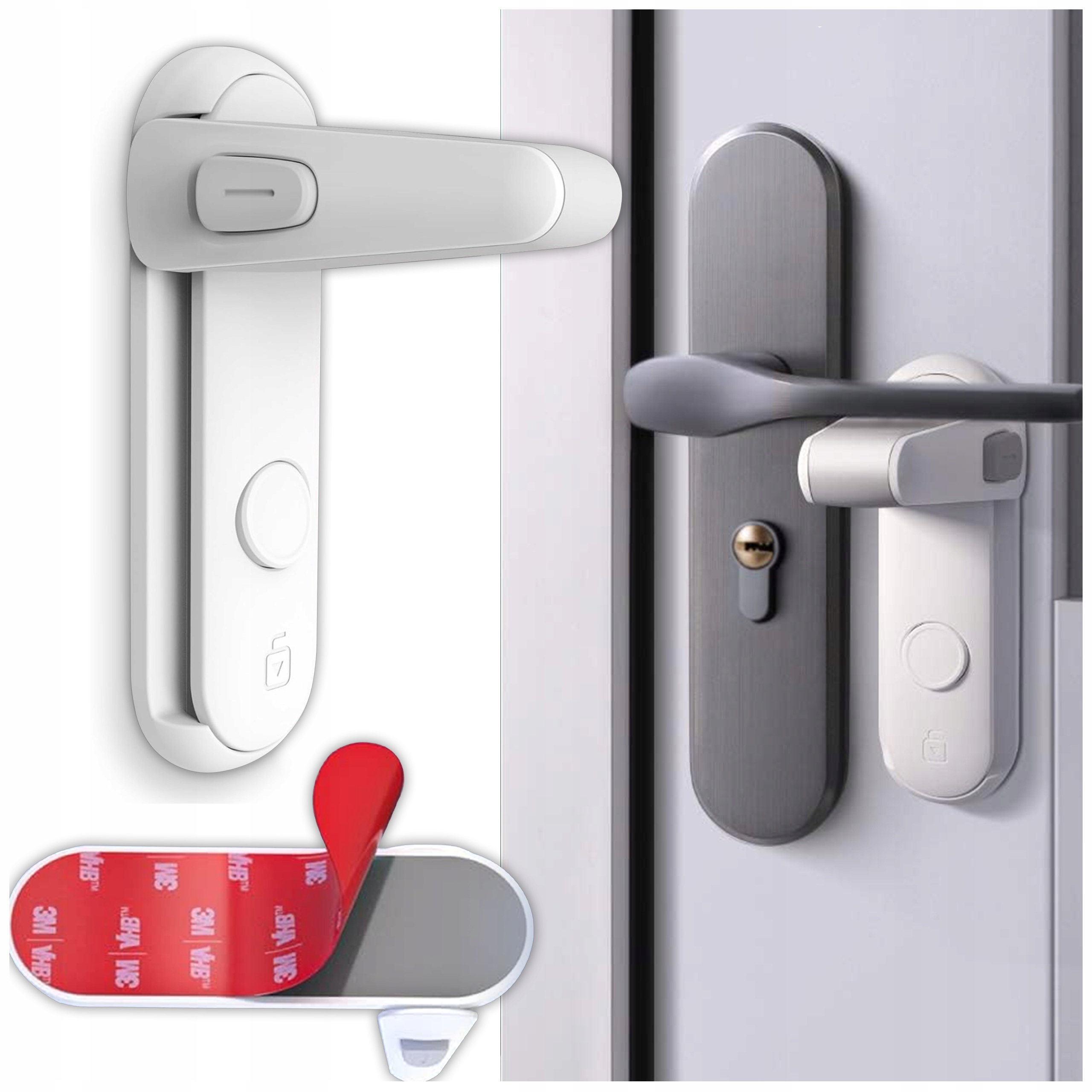 BLOKADA KLAMKI OKNA DRZWI SZUFLAD SZAFEK ZABEZPIECZENIE MEBLI PRZED DZIEĆMI