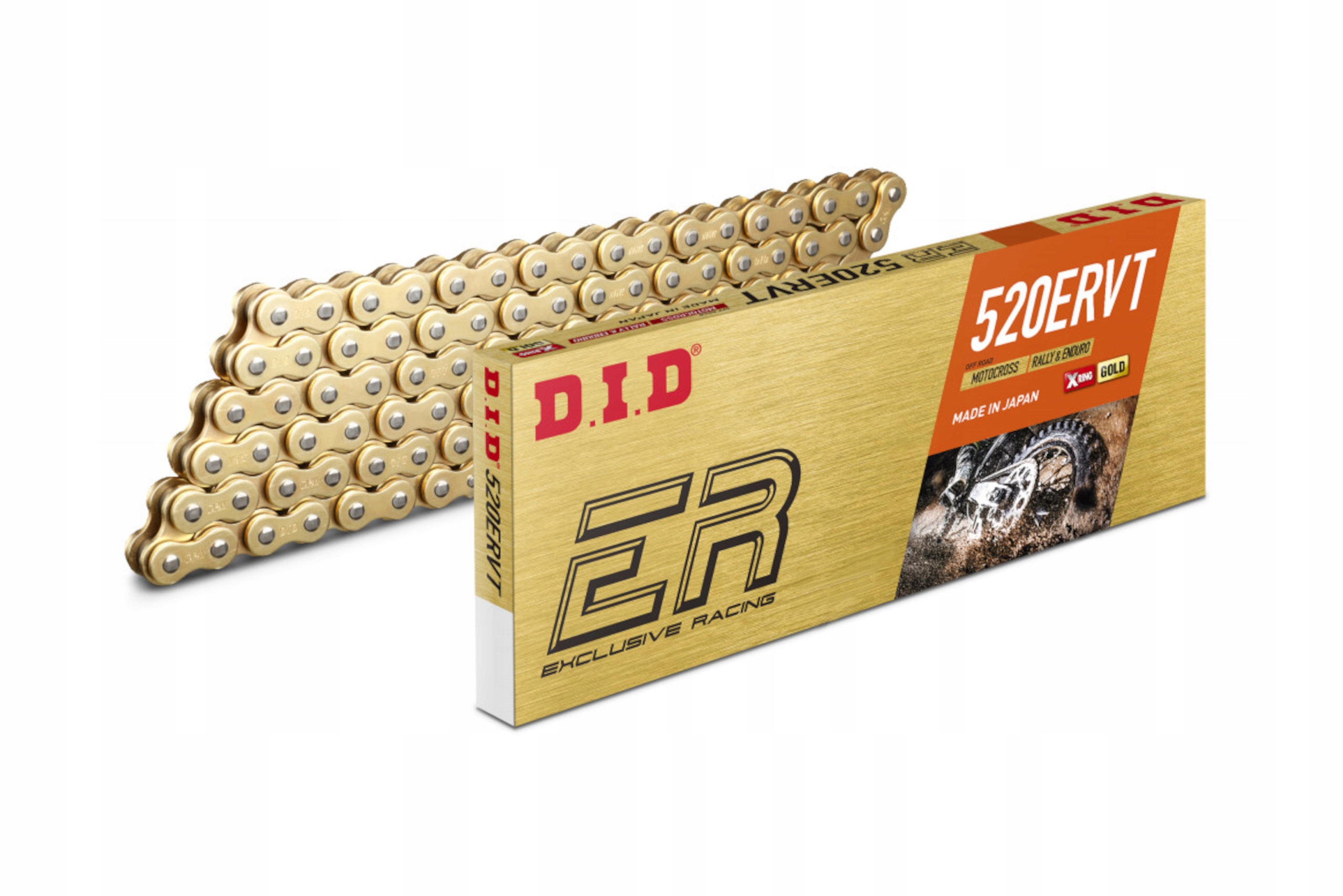 Reťaz DID 520 Ervt 108 X-Ring Gg zlatá spona