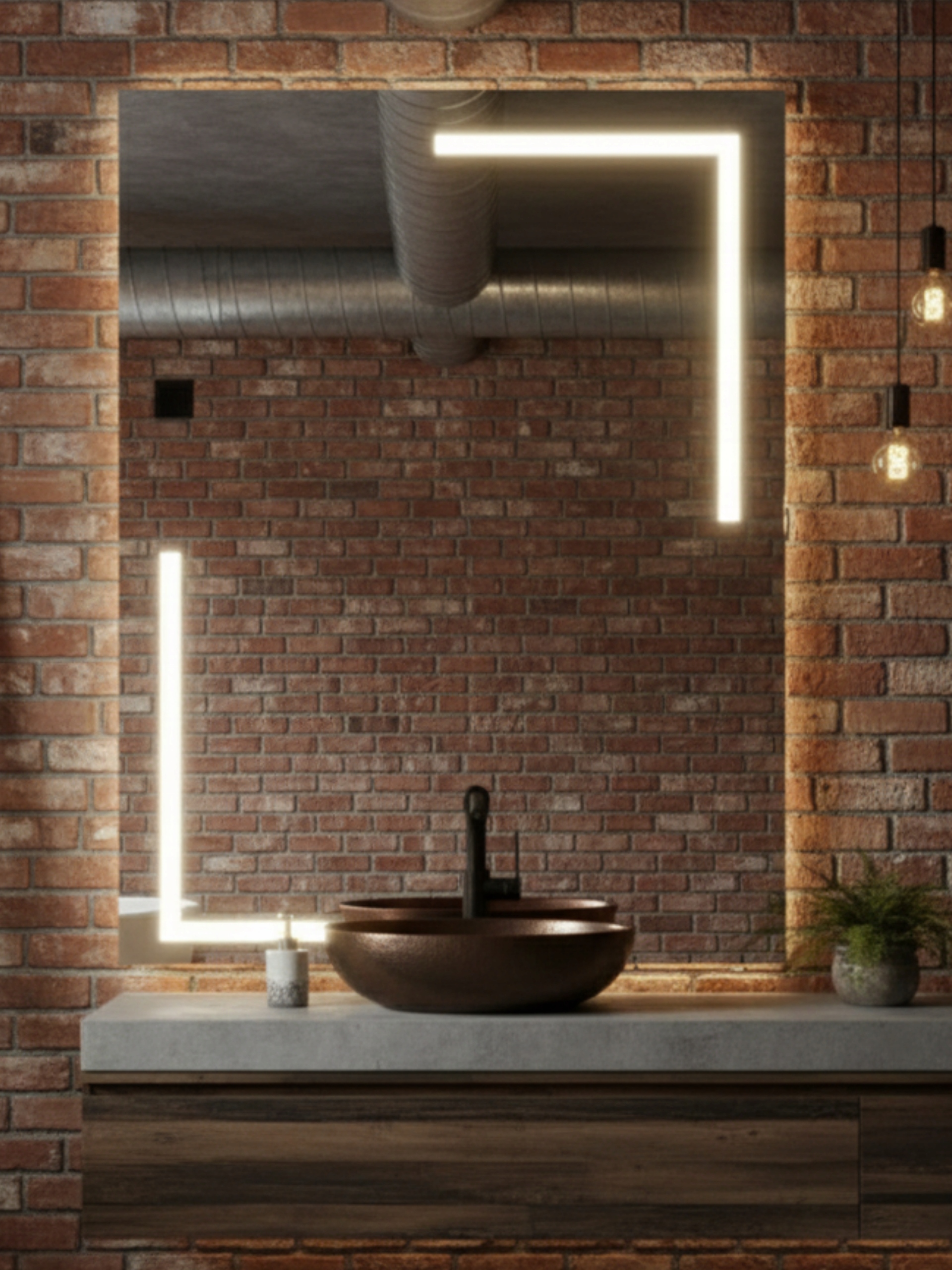 Led zrkadlo Via Lactea 40x50 cm Zapnúť. Dotykové Neutrálne 4000k Made in Pl