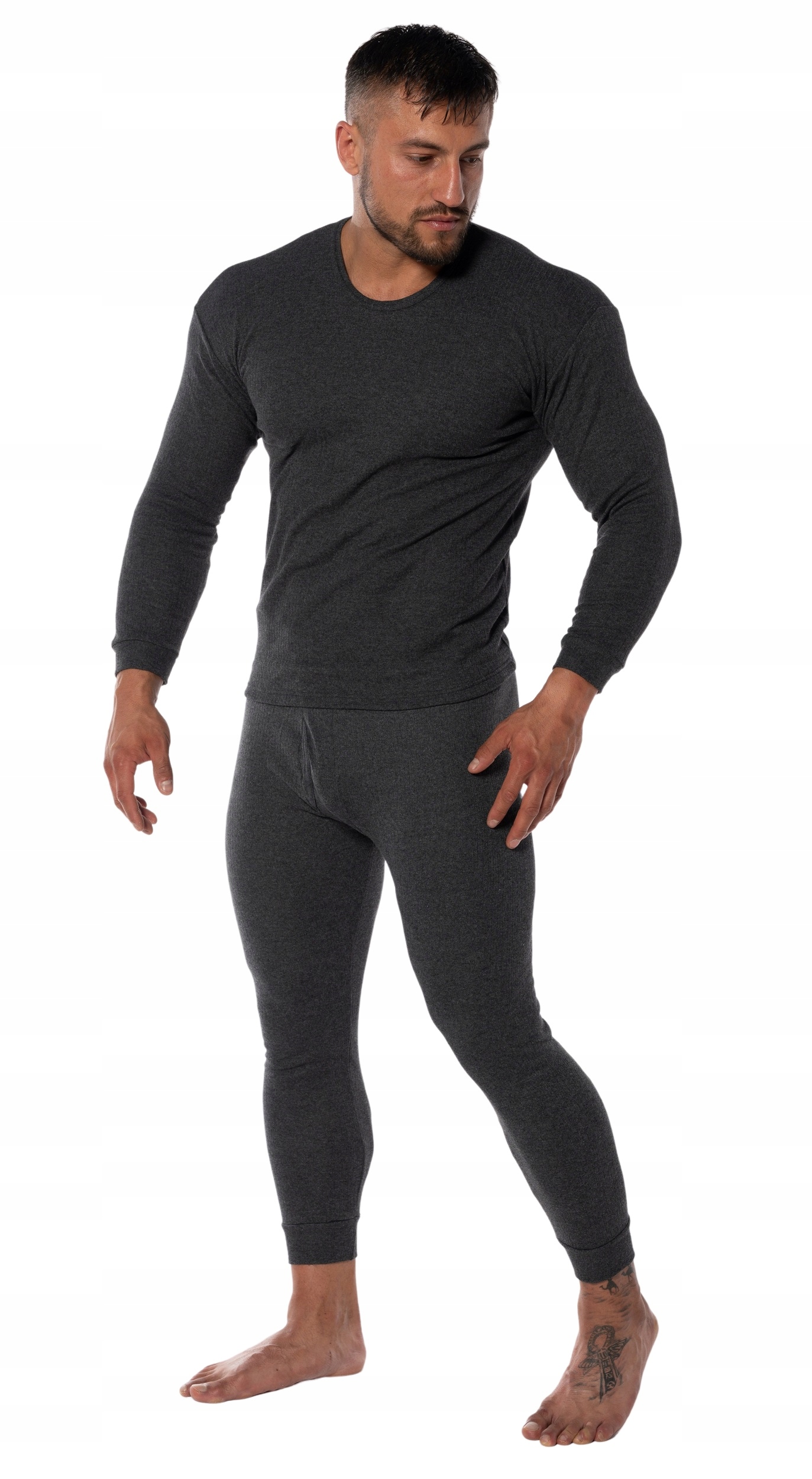 BAWEŁNIANY KOMPLET MĘSKI PODKOSZULEK KALESONY Ocieplane Zimowe Termo 3XL Marka Markal