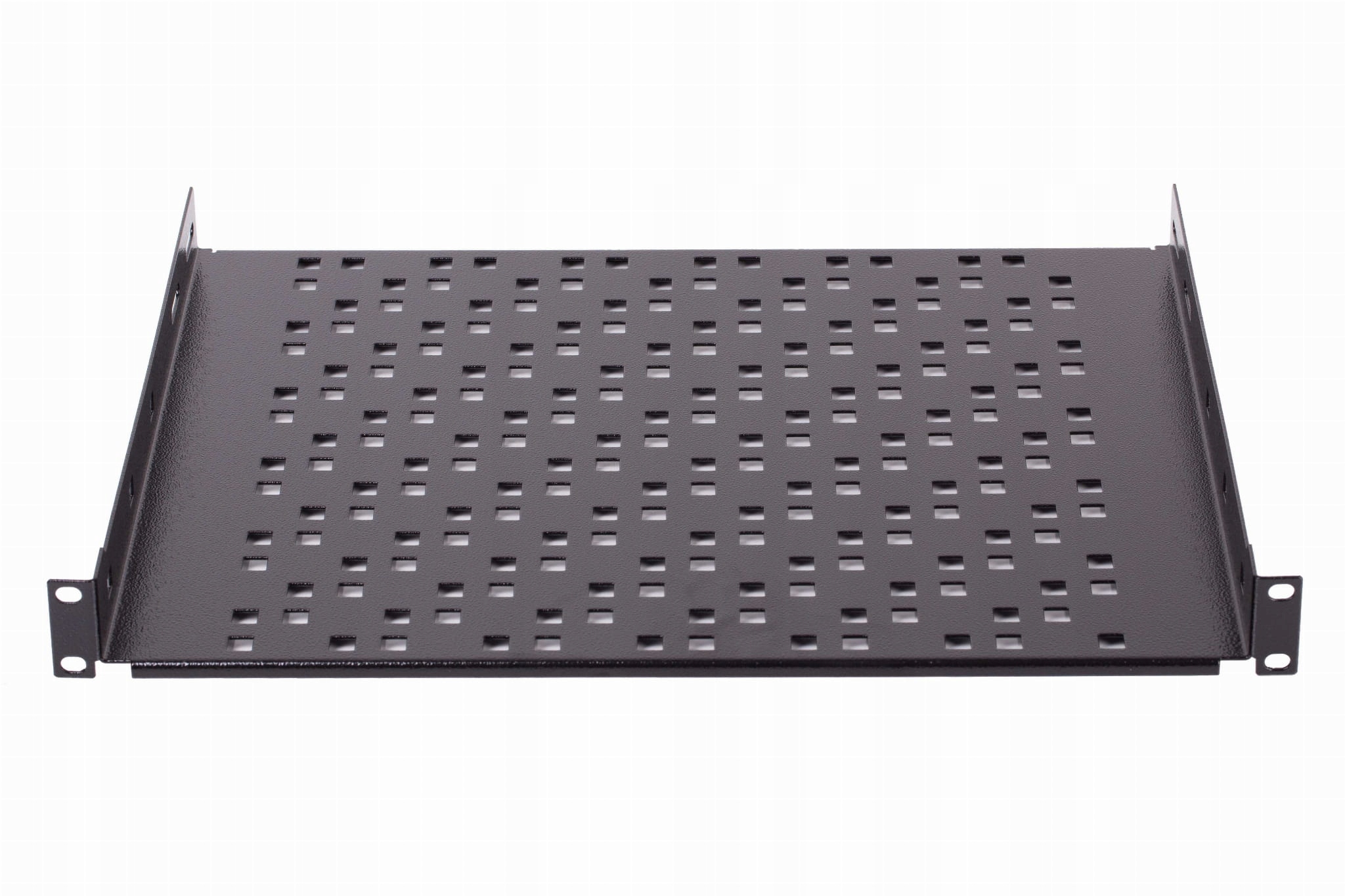 

Półka do szafy rack 19" 1U 350mm 15kg czarna