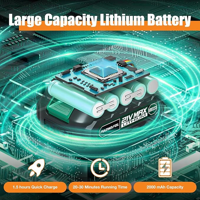 PIŁA ŁAŃCUCHOWA 8CAL BEZSZCZOTKOWA ELEKTRYCZNA PILARKA 2AKU+6mlOLEJ SMAROWY Cechy dodatkowe automatyczne smarowanie łańcucha