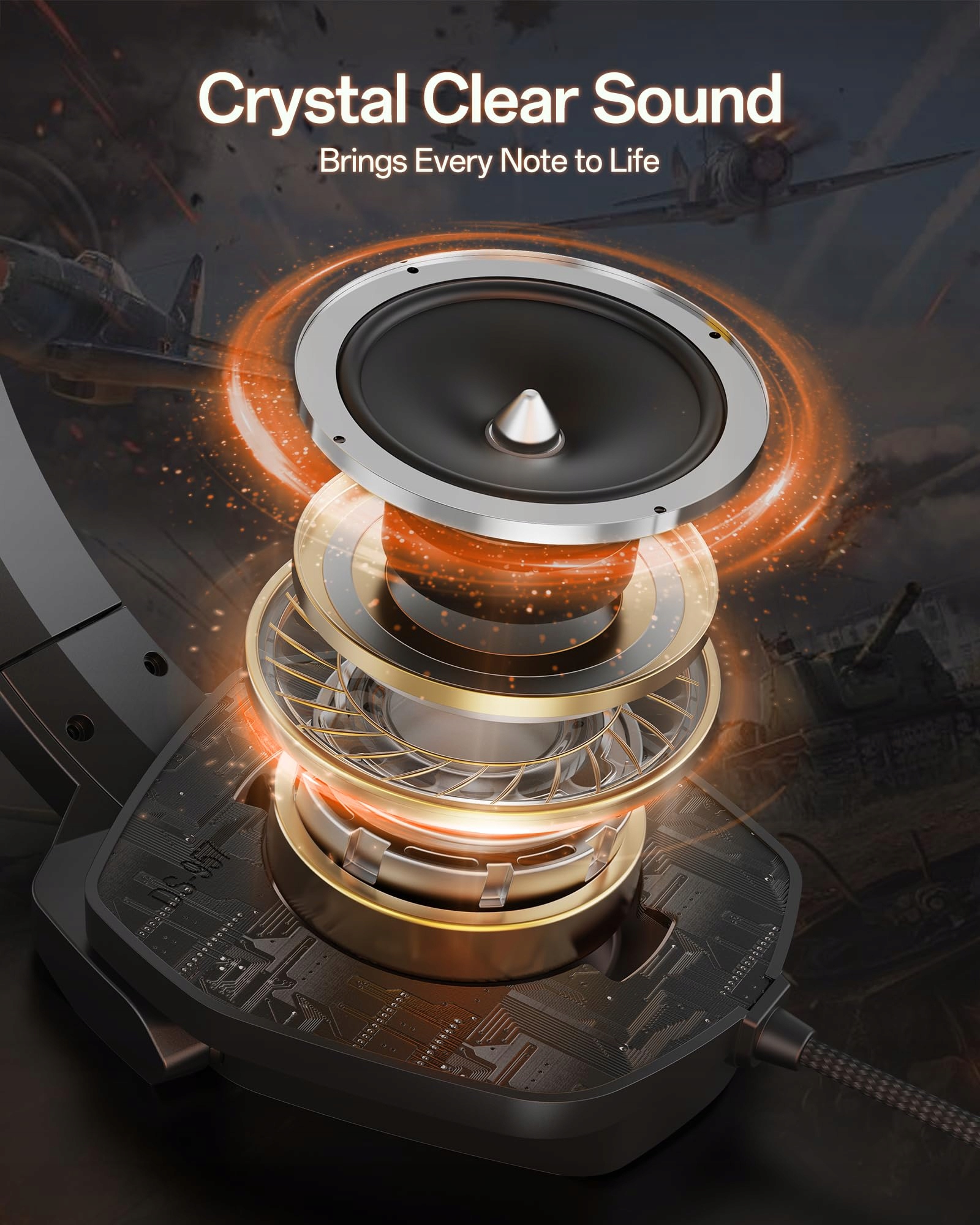 NUBWO N16 Gaming Headset z Mikrofonem Stereo PS5 Xbox One — miniatura 2
