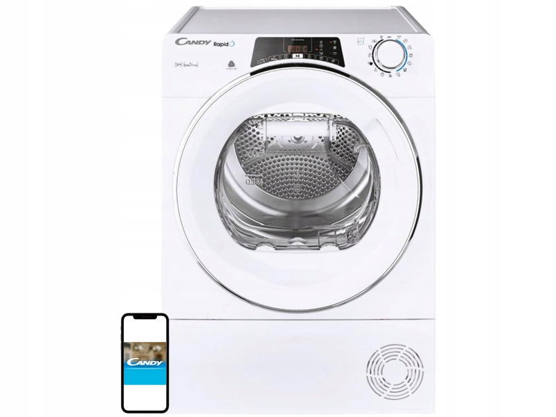 2X Suszarka do ubrań Candy Roe H9A2TCEX-S 9kg Rapido