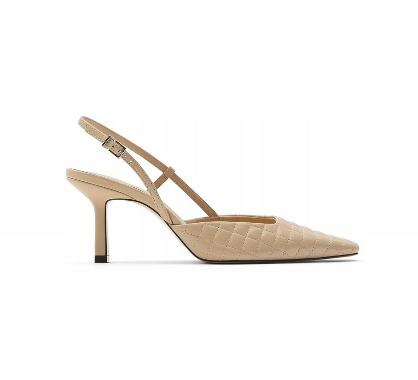 ZARA BEŻOWE SKÓRZANE CZÓŁENKA SZPILKI BUTY 36