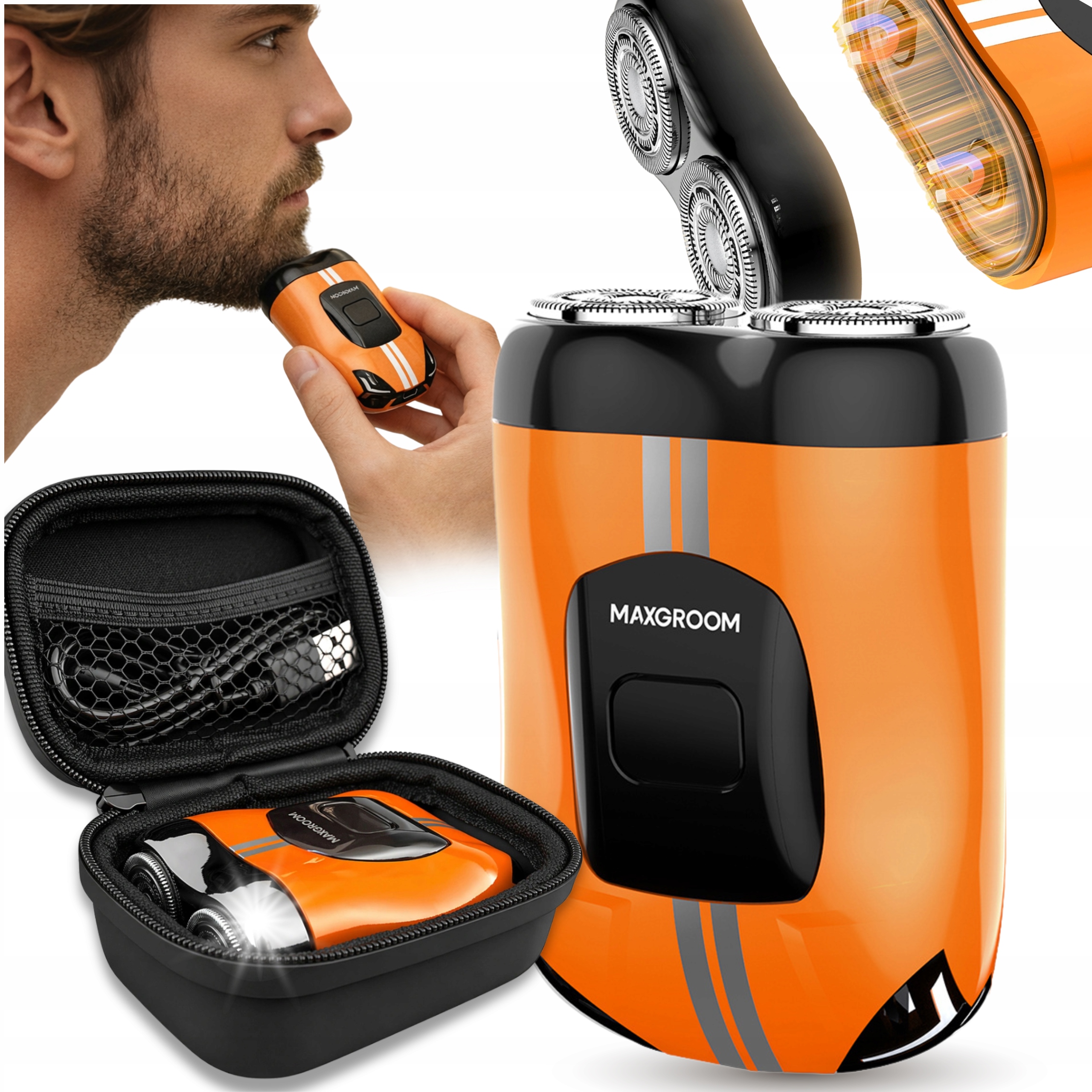 Golarka Elektryczna Maxgroom Maszynka Do Golenia Wodoodporna IPX7 Usb-c