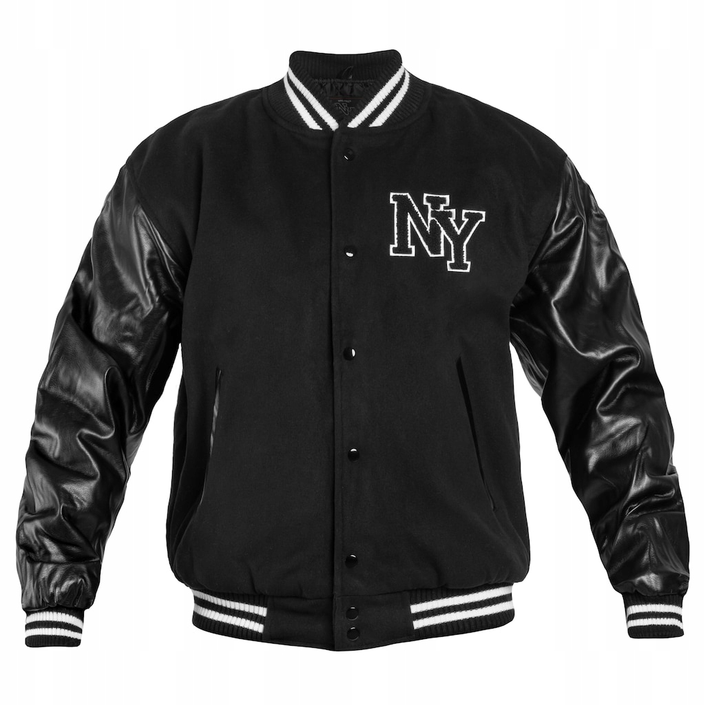 Pánská baseballová bunda bomber bez kapuce Mil-Tec Ny Baseball Black XL
